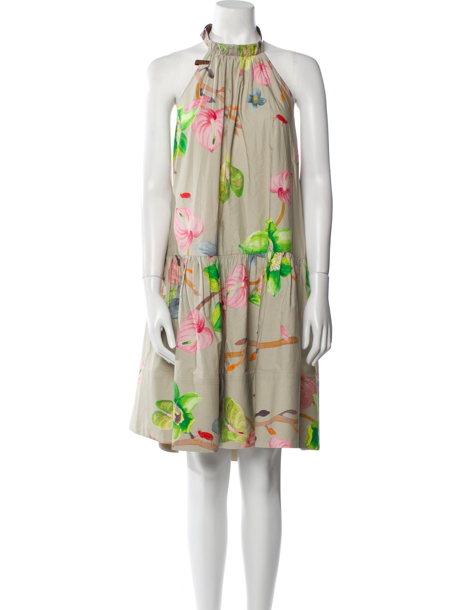 Tibi Floral Print Mini Dress