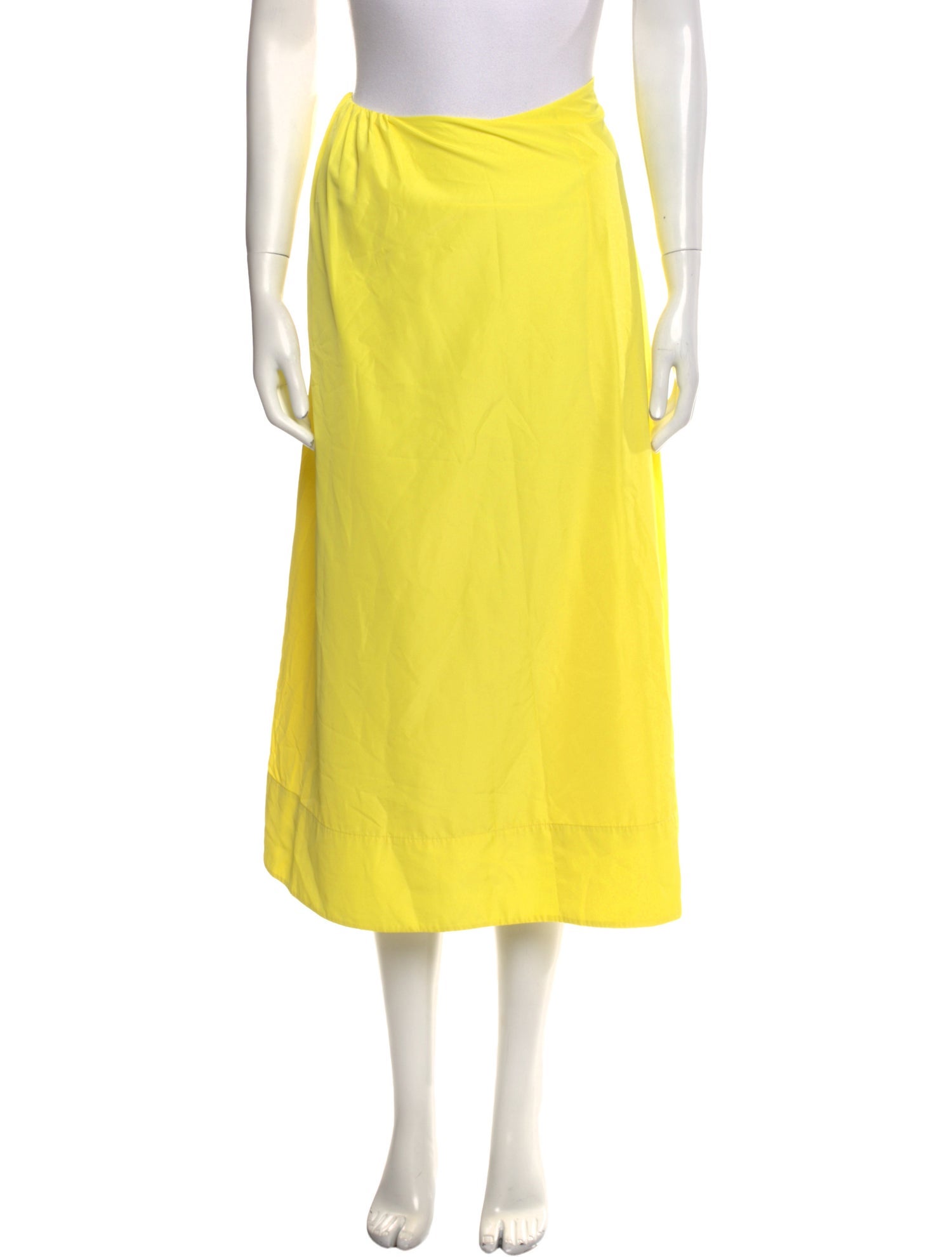 Tibi Pleated Accents Midi Length Skirt