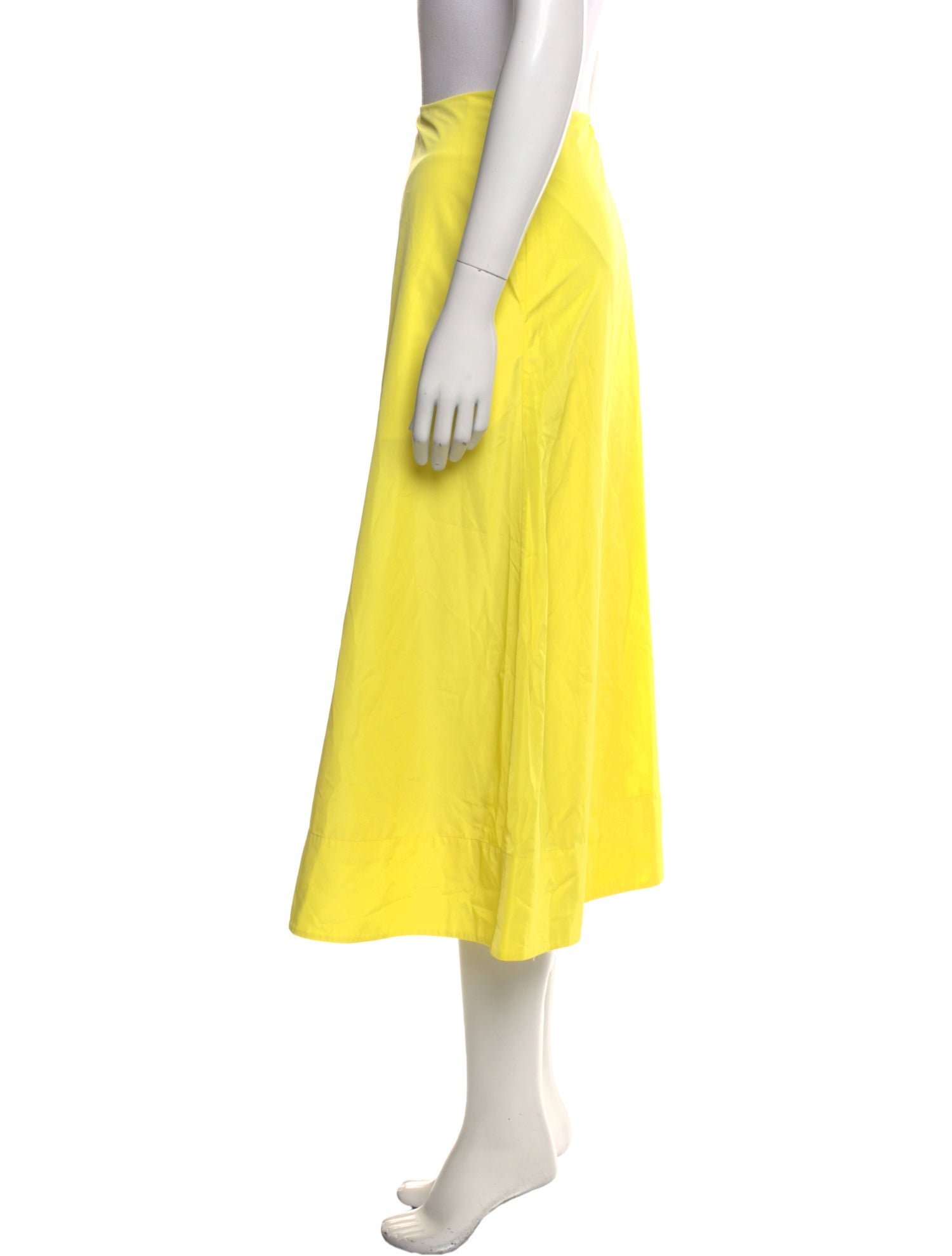 Tibi Pleated Accents Midi Length Skirt