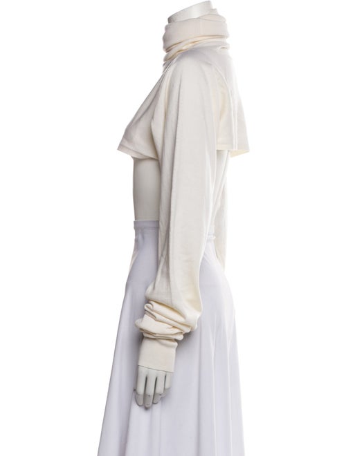 Tibi Turtleneck Long Sleeve Crop Top