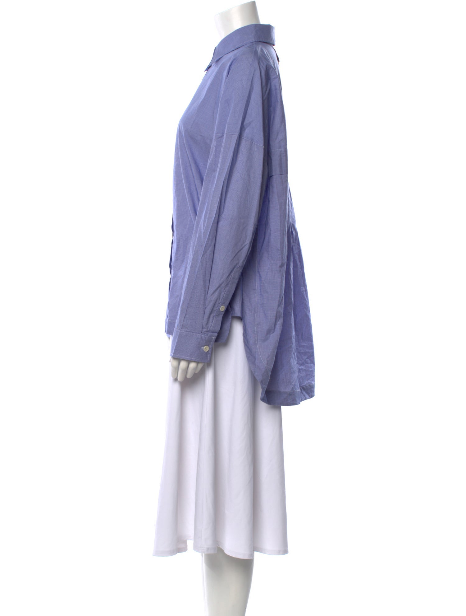 Tibi Long Sleeve Button-Up Top w/ Tags