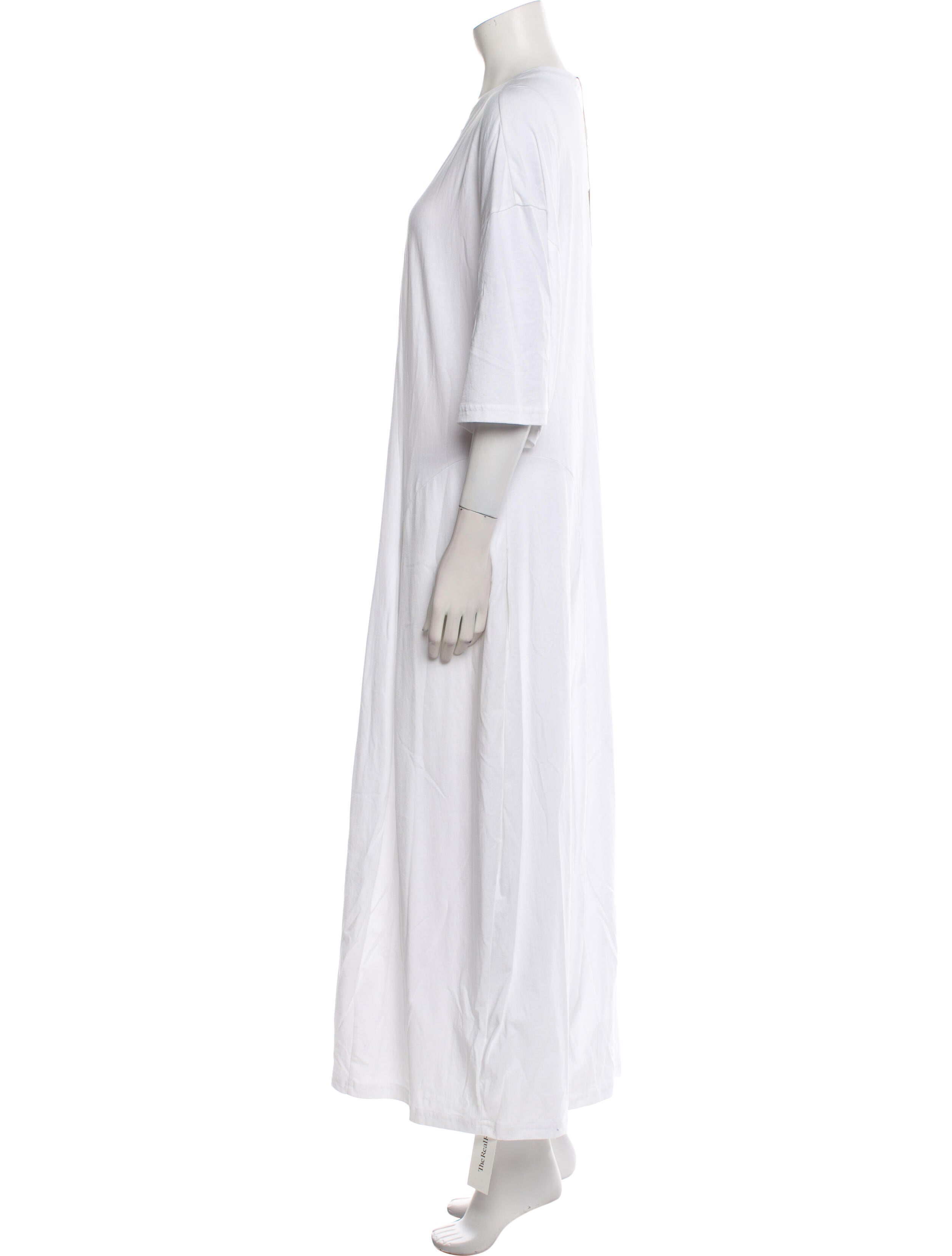 Tibi Crew Neck Long Dress