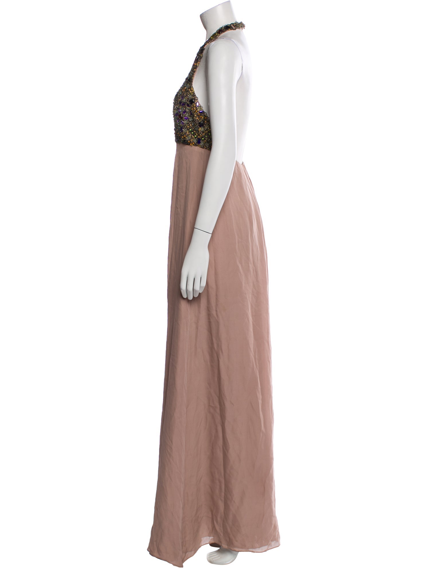 Tibi Halterneck Long Dress