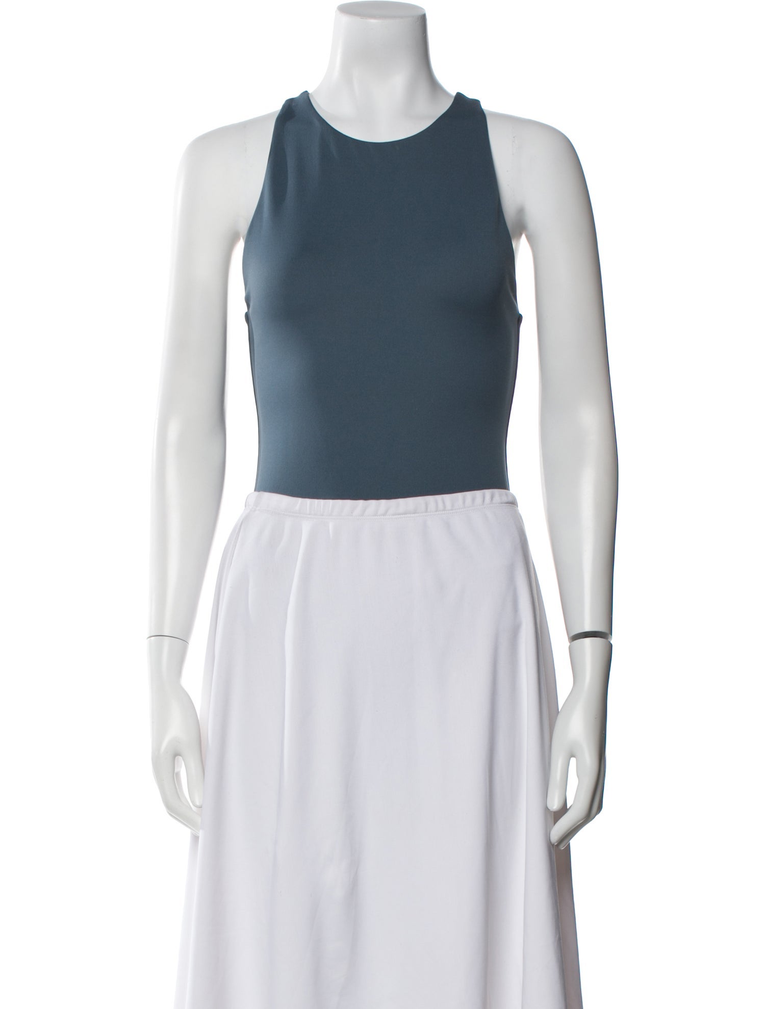 Tibi Halterneck Sleeveless Crop Top