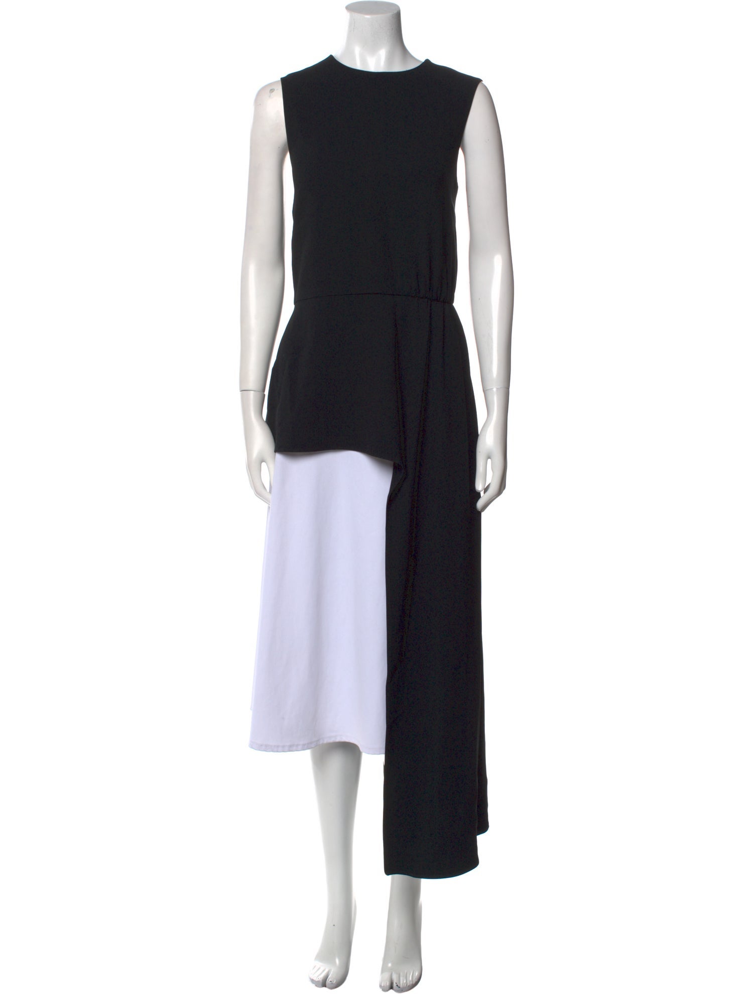Tibi Crew Neck Sleeveless Tunic