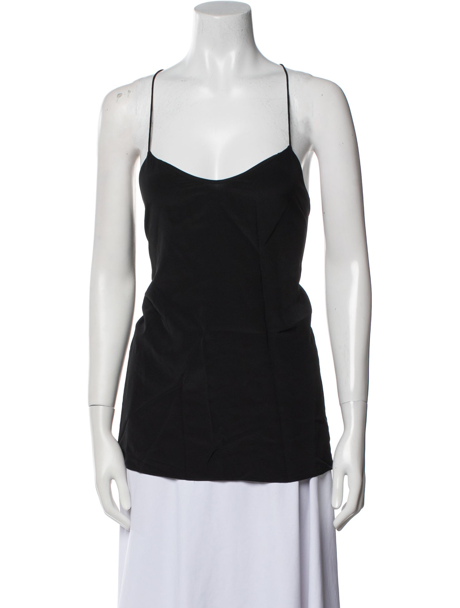 Tibi Silk V-Neck Top