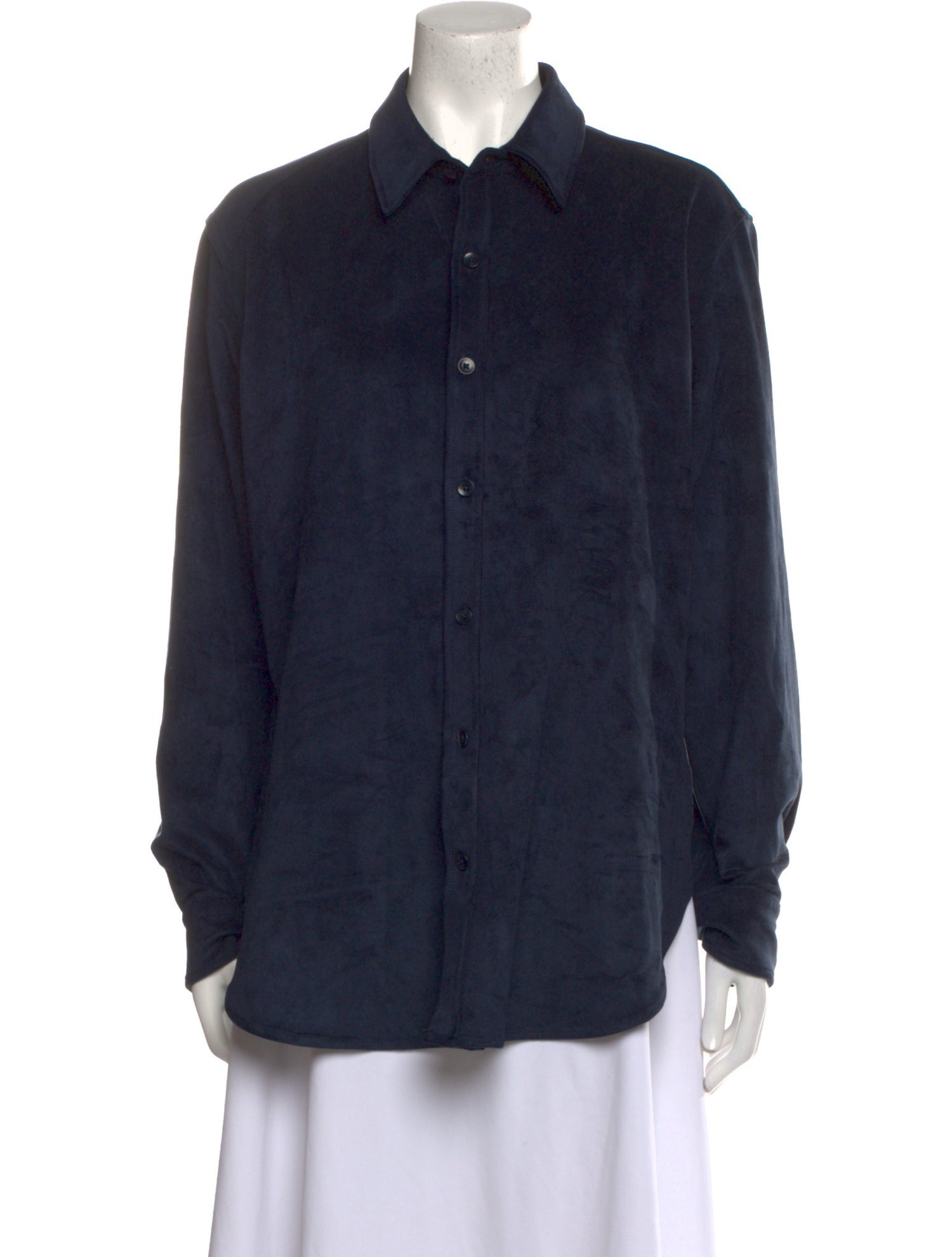 Tibi Long Sleeve Button-Up Top