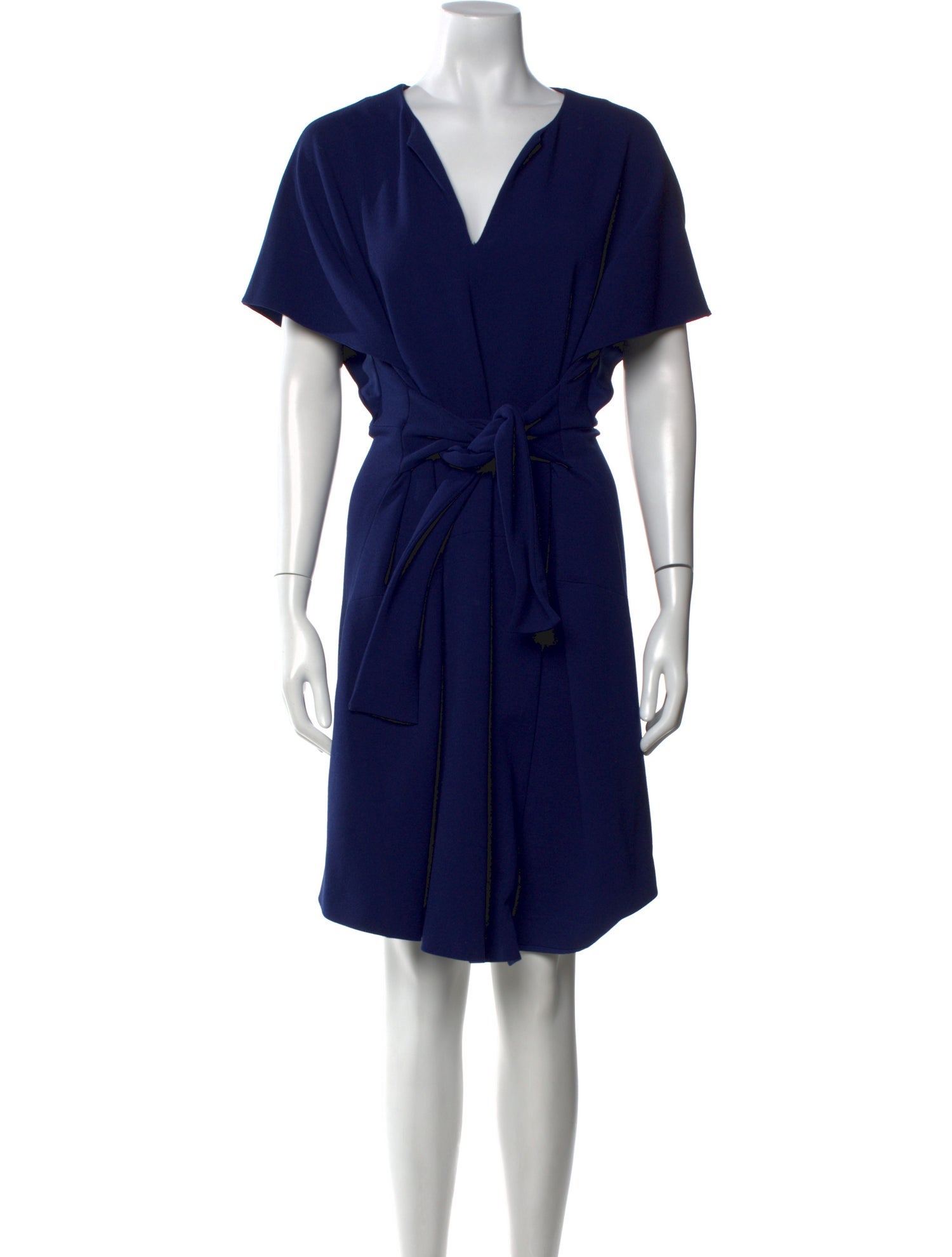 Tibi V-Neck Knee-Length Dress
