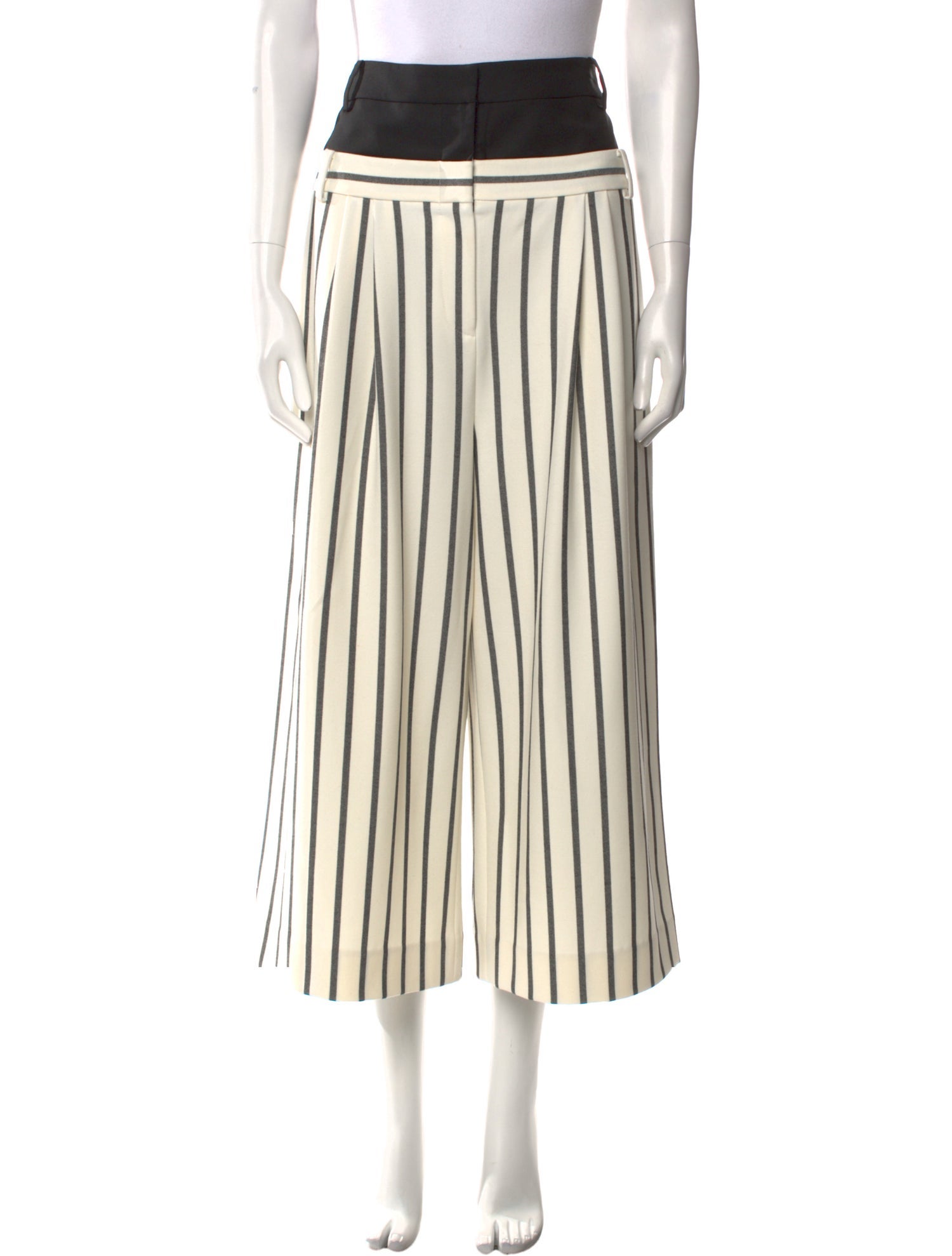 Tibi Striped Wide Leg Pants