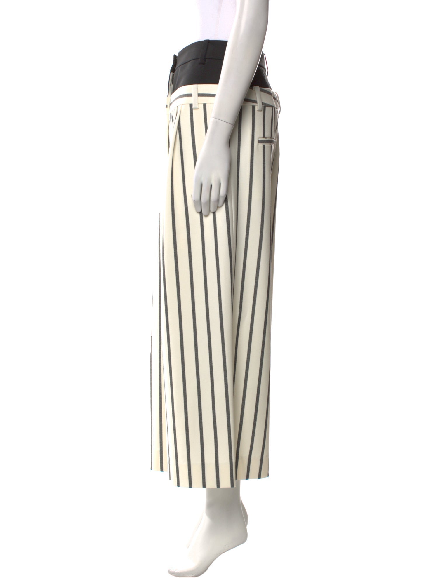 Tibi Striped Wide Leg Pants