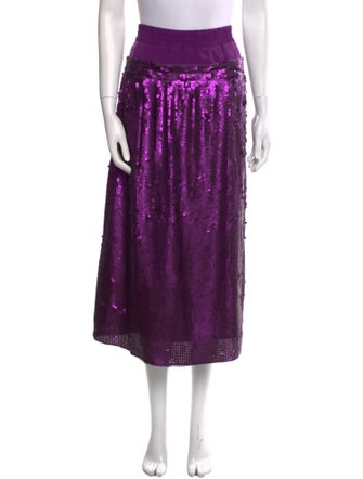 Tibi Silk Midi Length Skirt