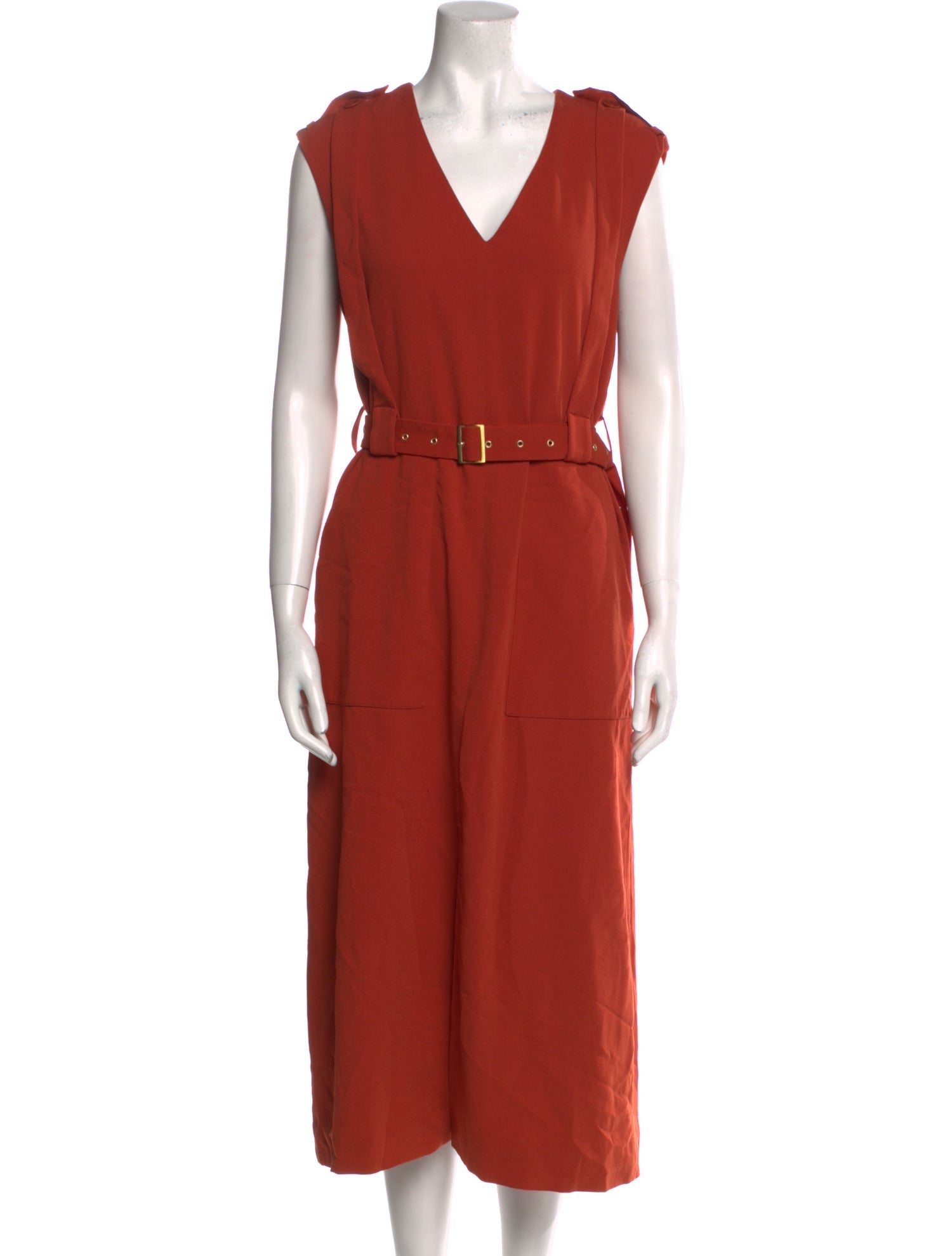 Tibi V-Neck Long Dress