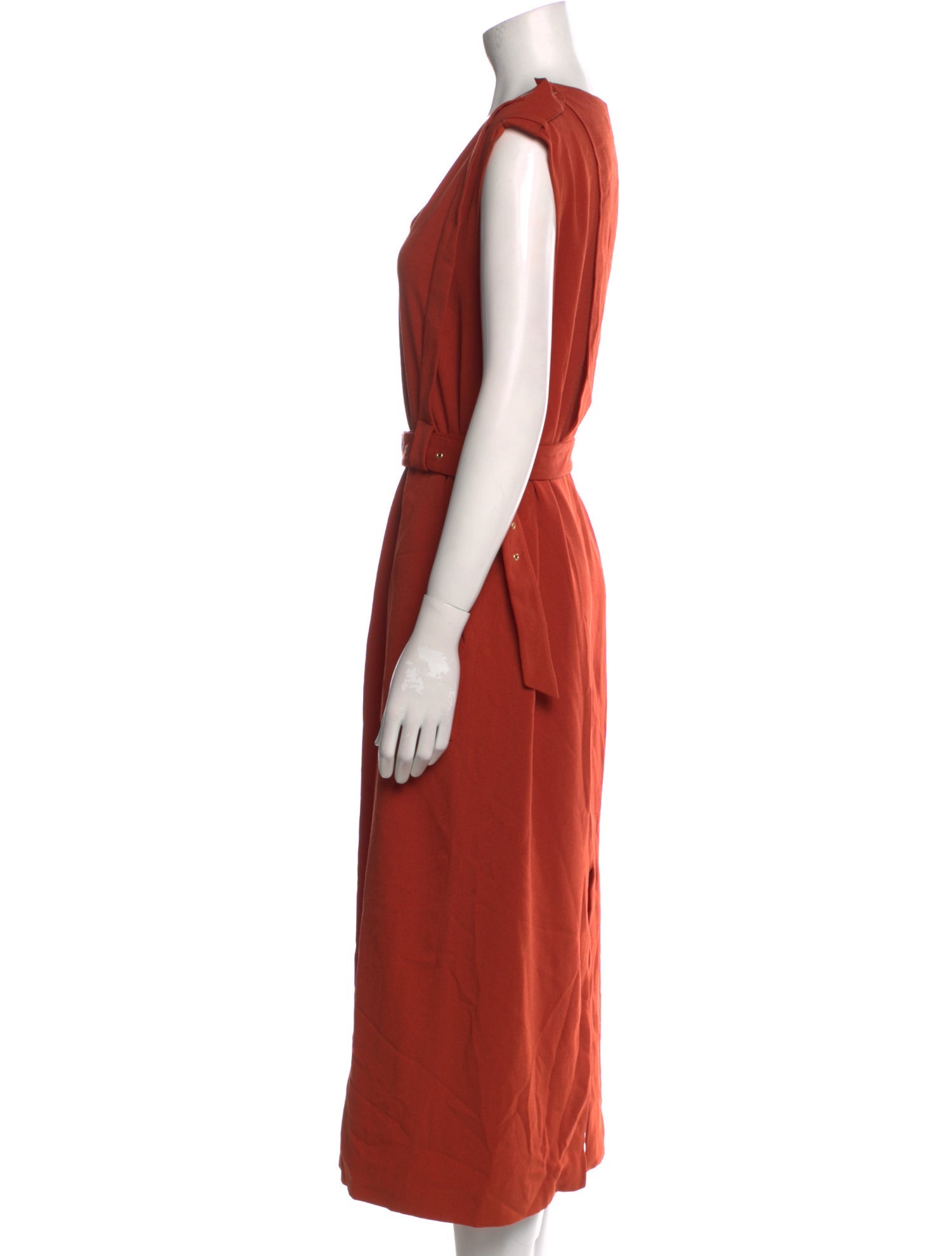 Tibi V-Neck Long Dress