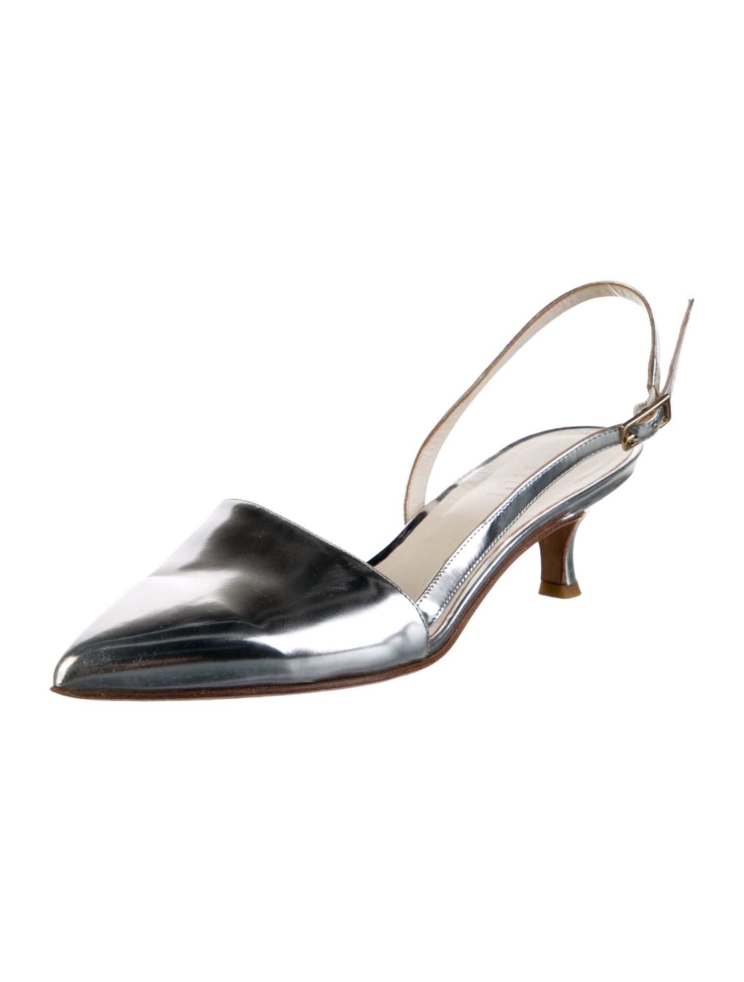 Tibi Leather Slingback Pumps