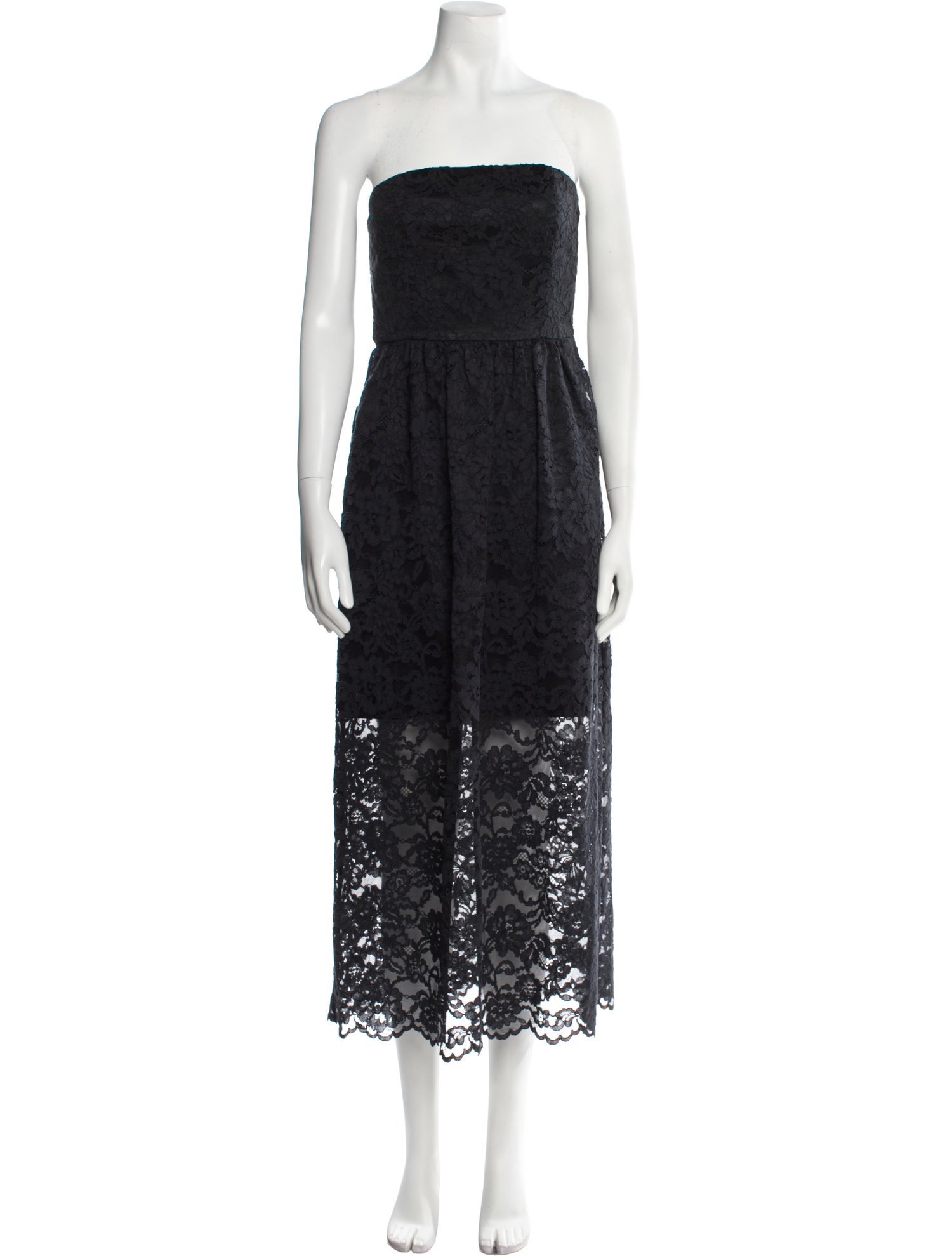 Tibi Lace Pattern Midi Length Dress