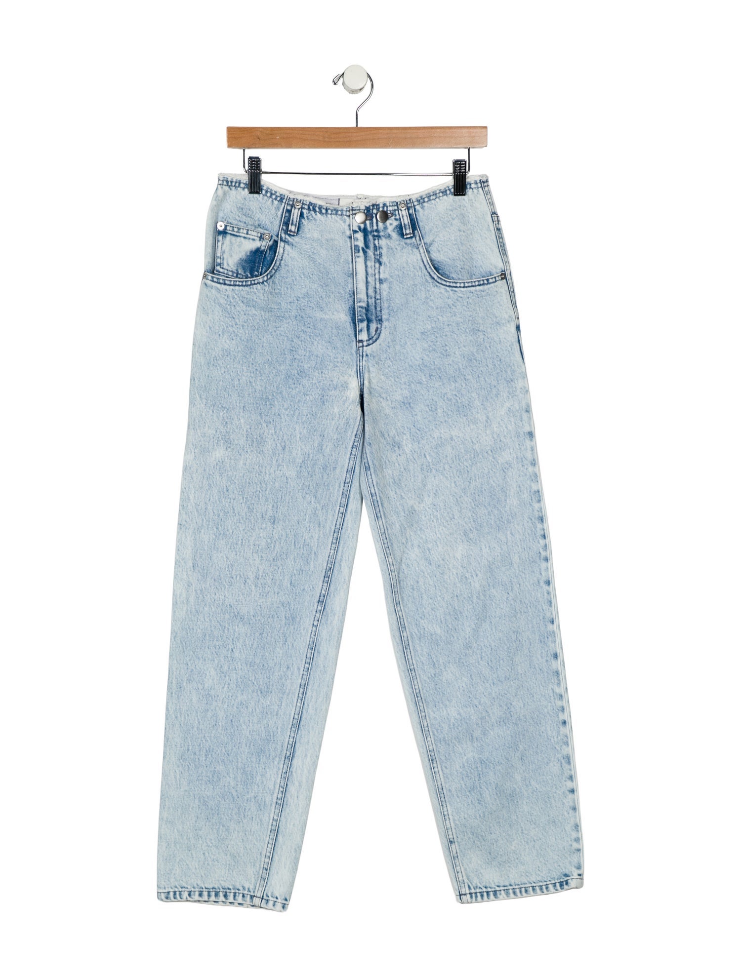 Tibi Mid-Rise Straight Leg Jeans