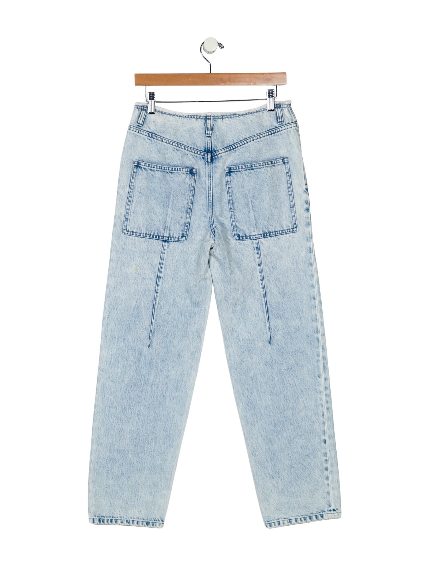 Tibi Mid-Rise Straight Leg Jeans