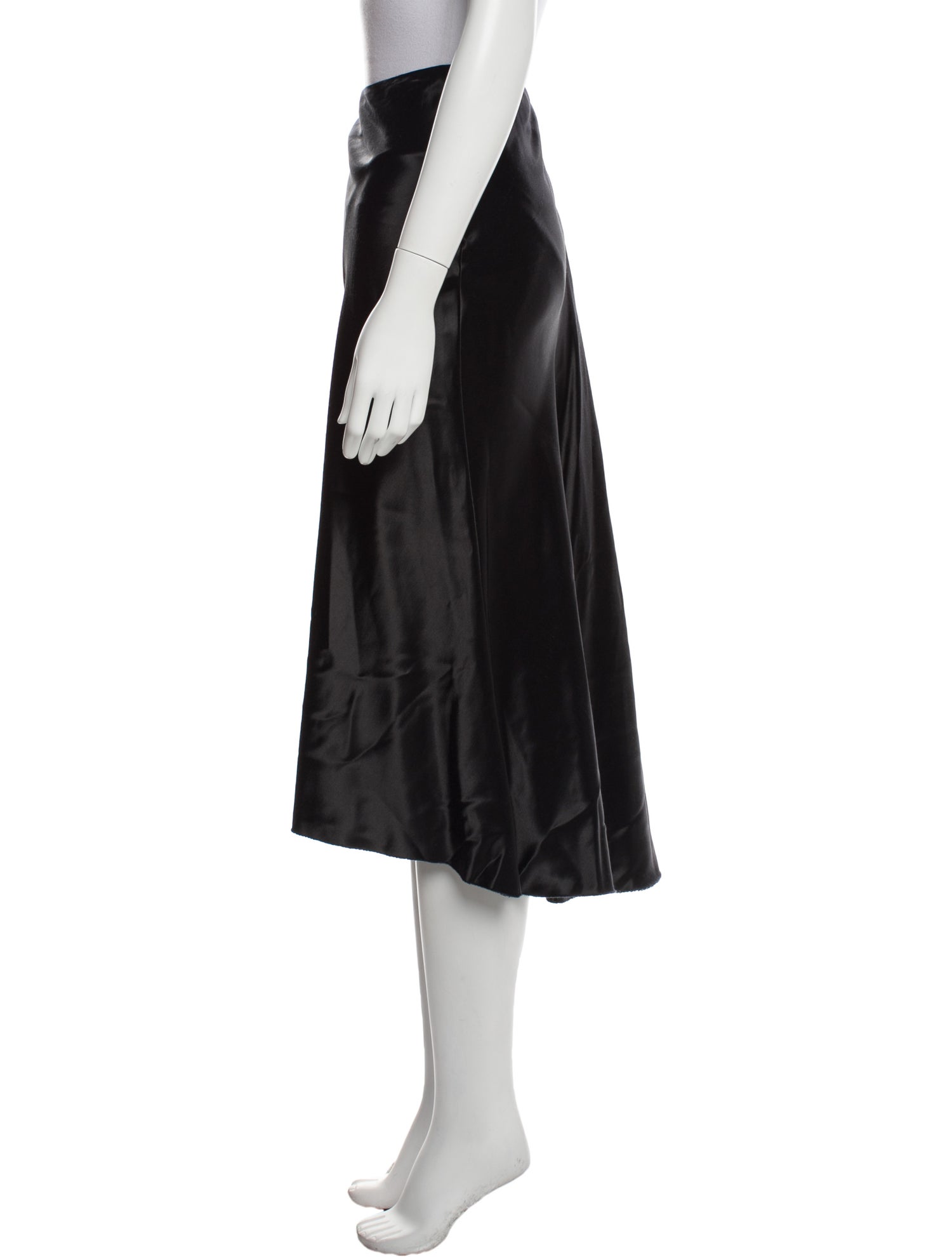 Tibi Satin Midi Length Skirt