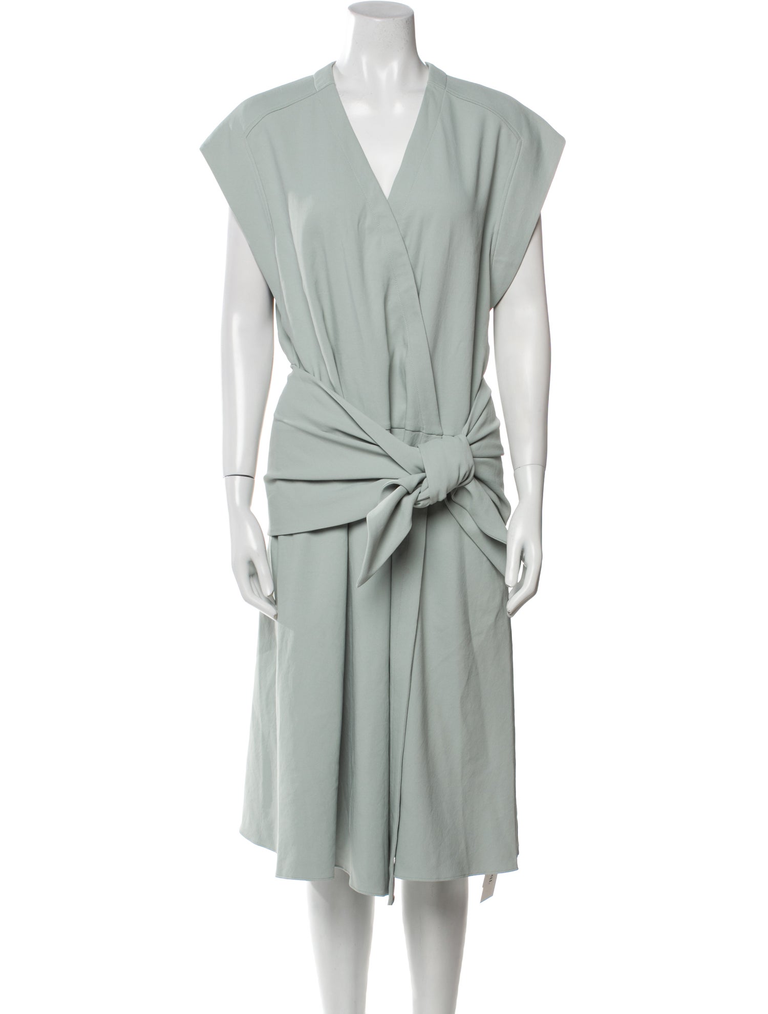 Tibi V-Neck Midi Length Dress