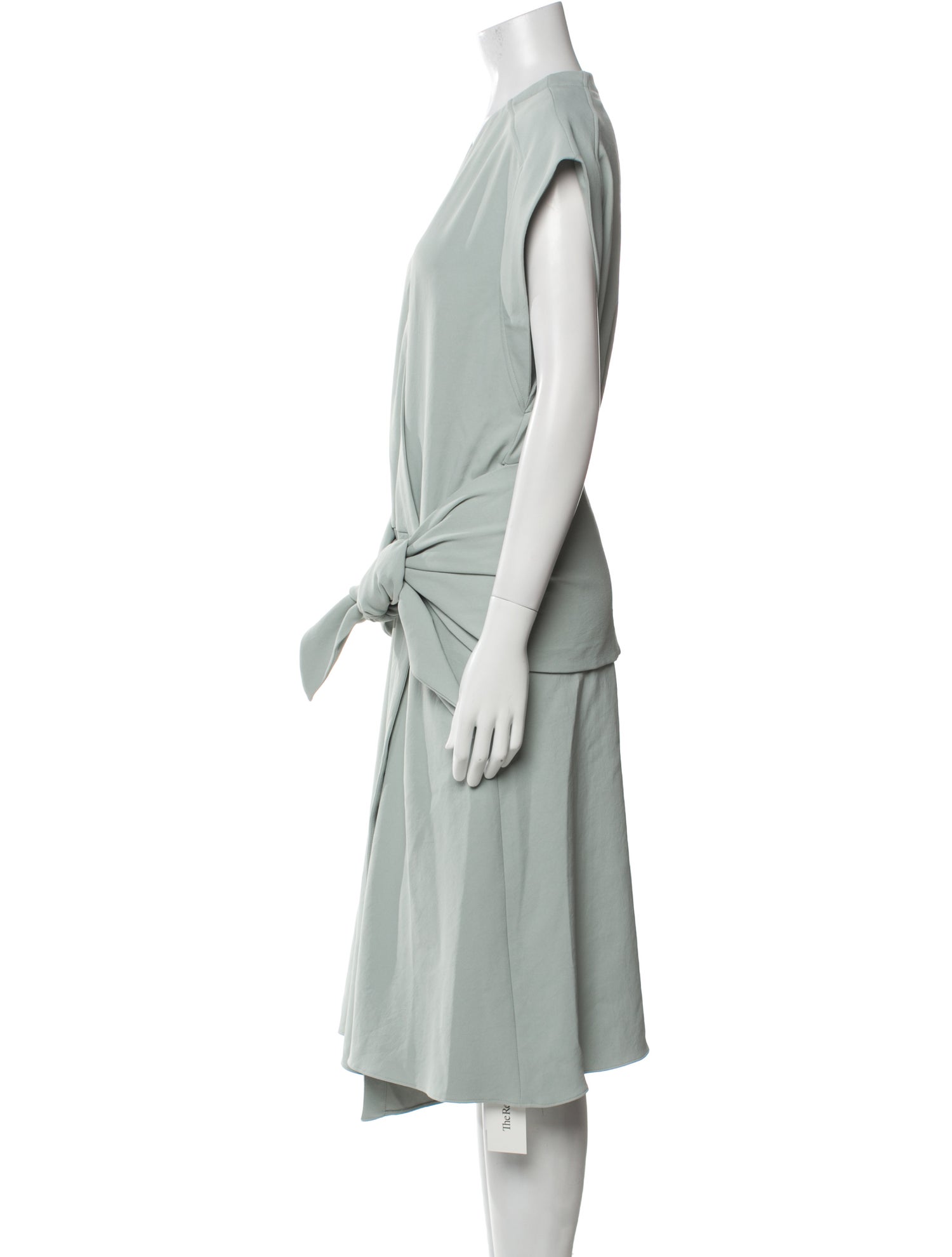 Tibi V-Neck Midi Length Dress