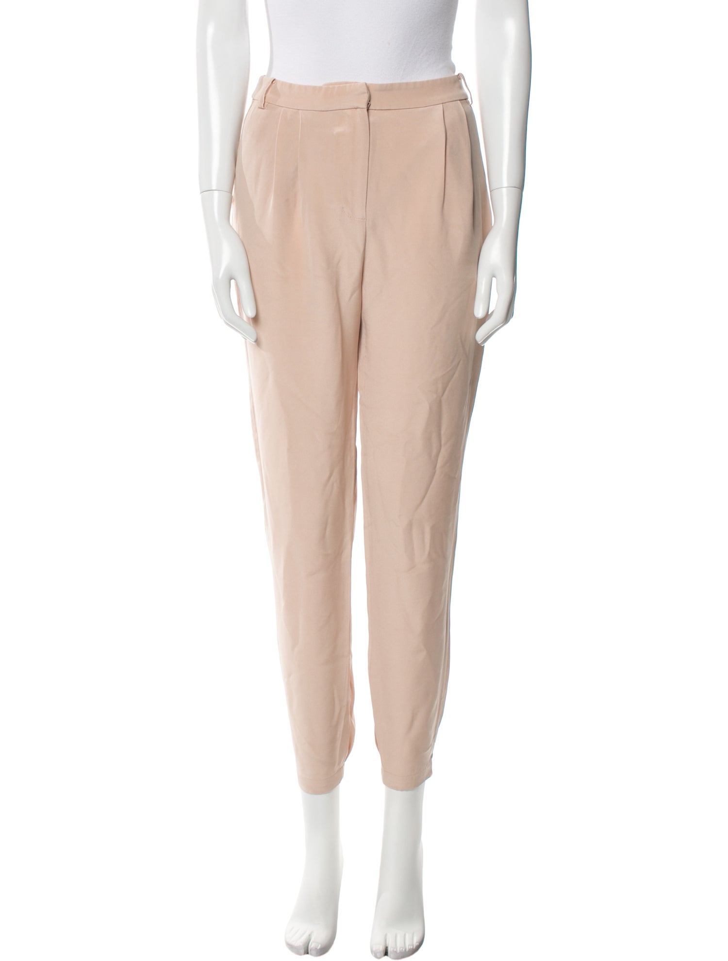 Tibi Silk Skinny Leg Pants