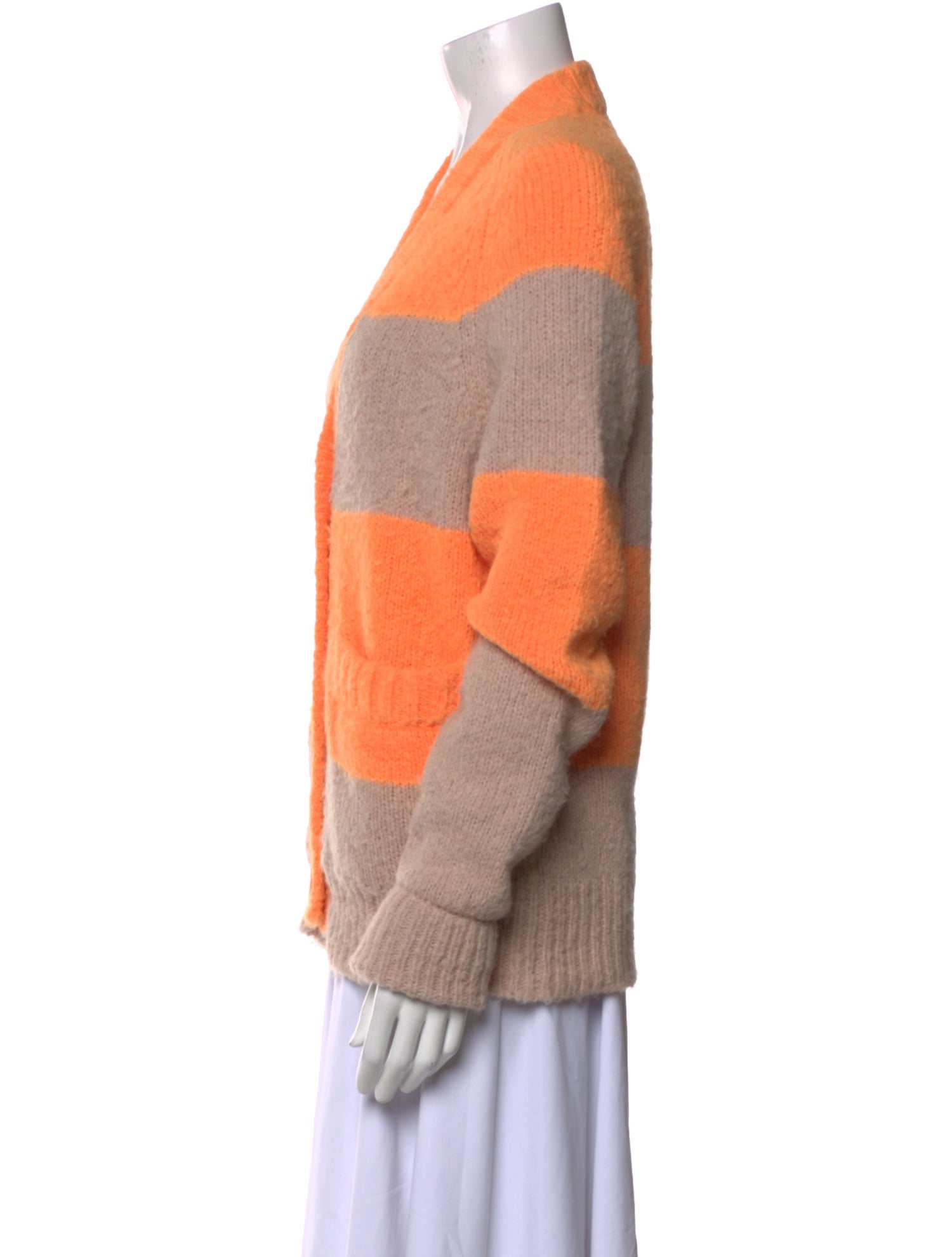 Tibi Alpaca Striped Sweater