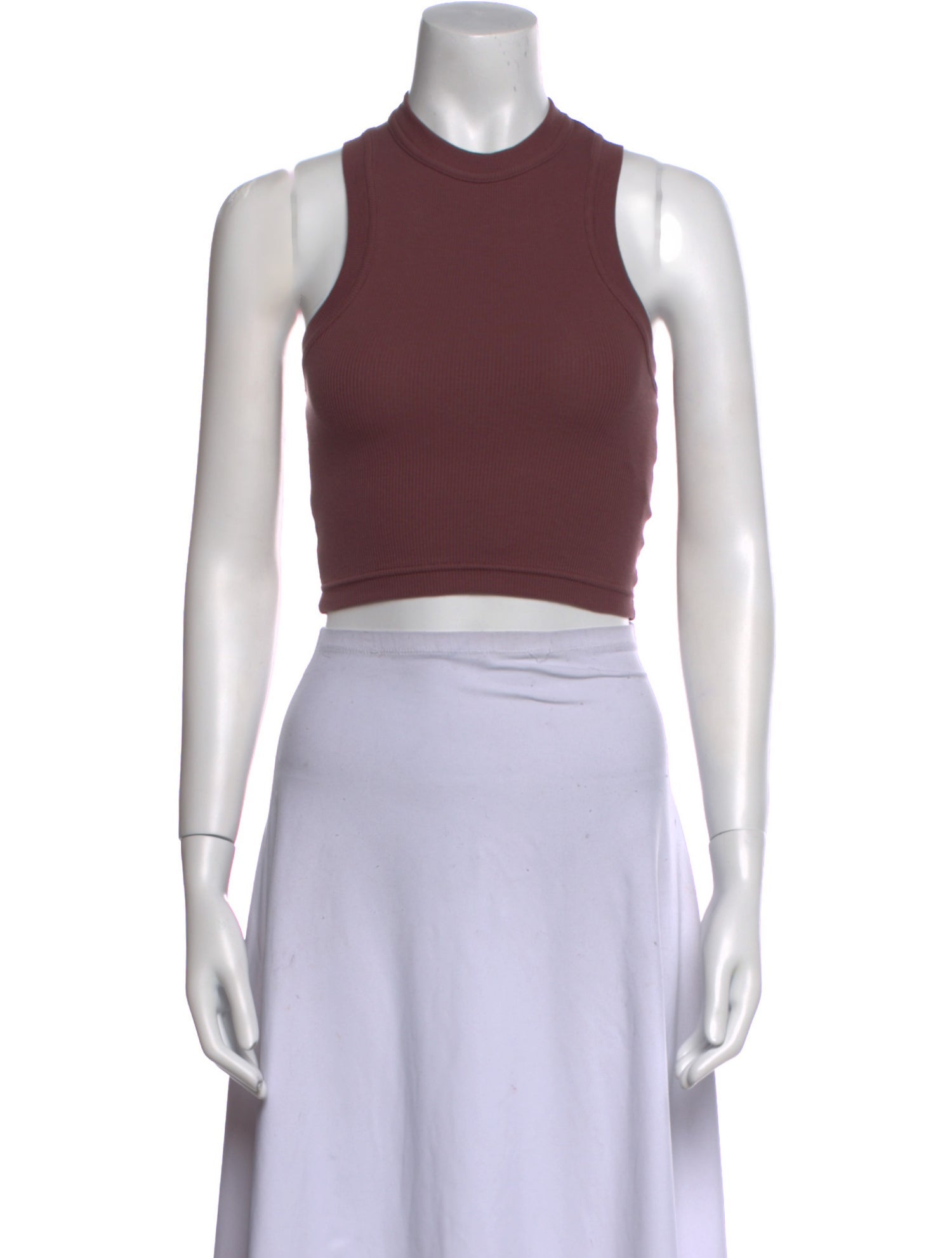 Tibi Mock Neck Sleeveless Crop Top w/ Tags