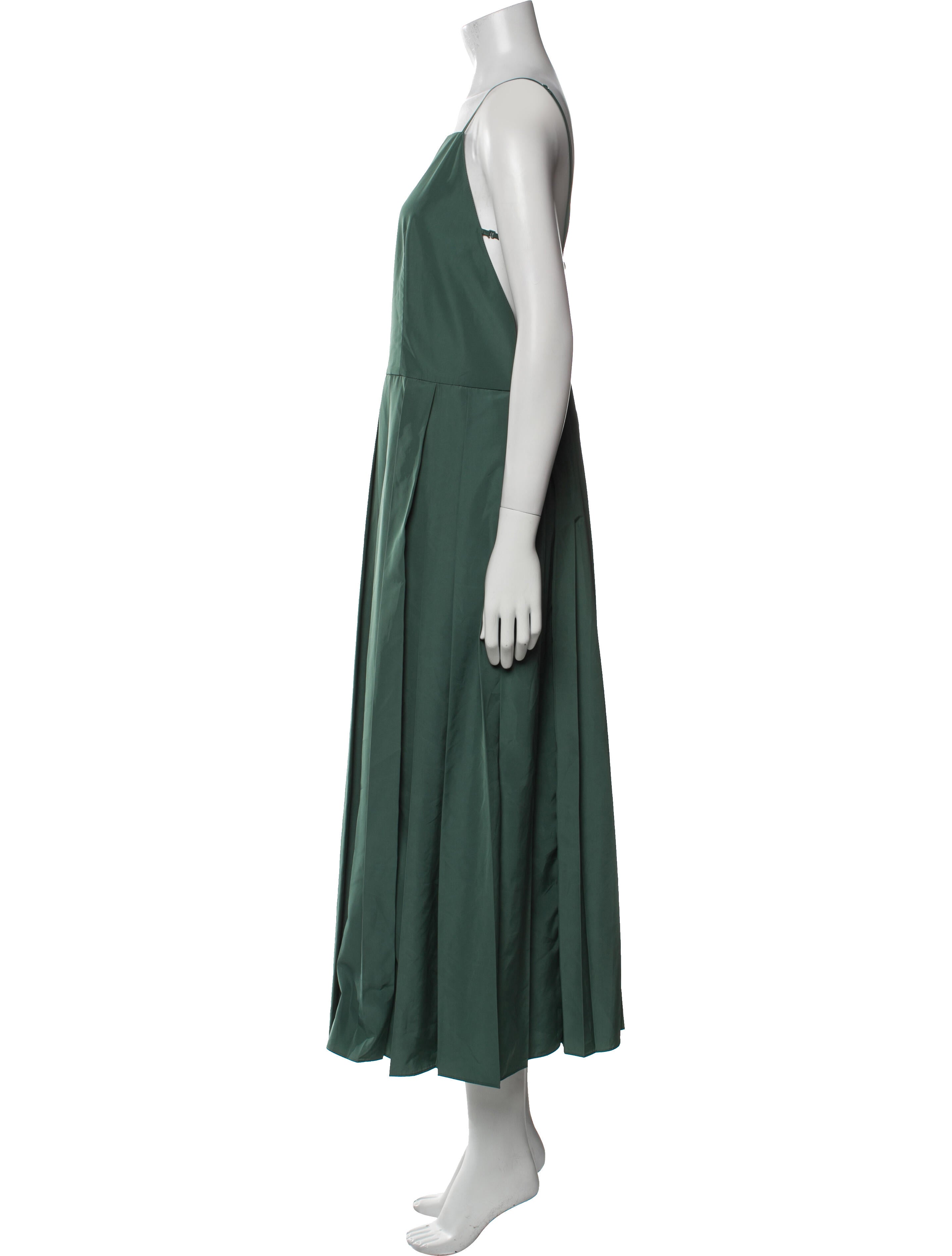 Tibi Square Neckline Long Dress