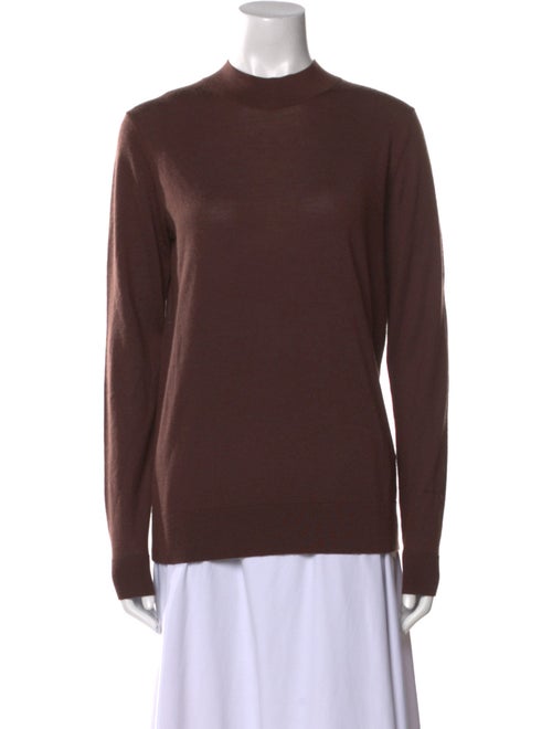 Tibi Wool Mock Neck Sweater