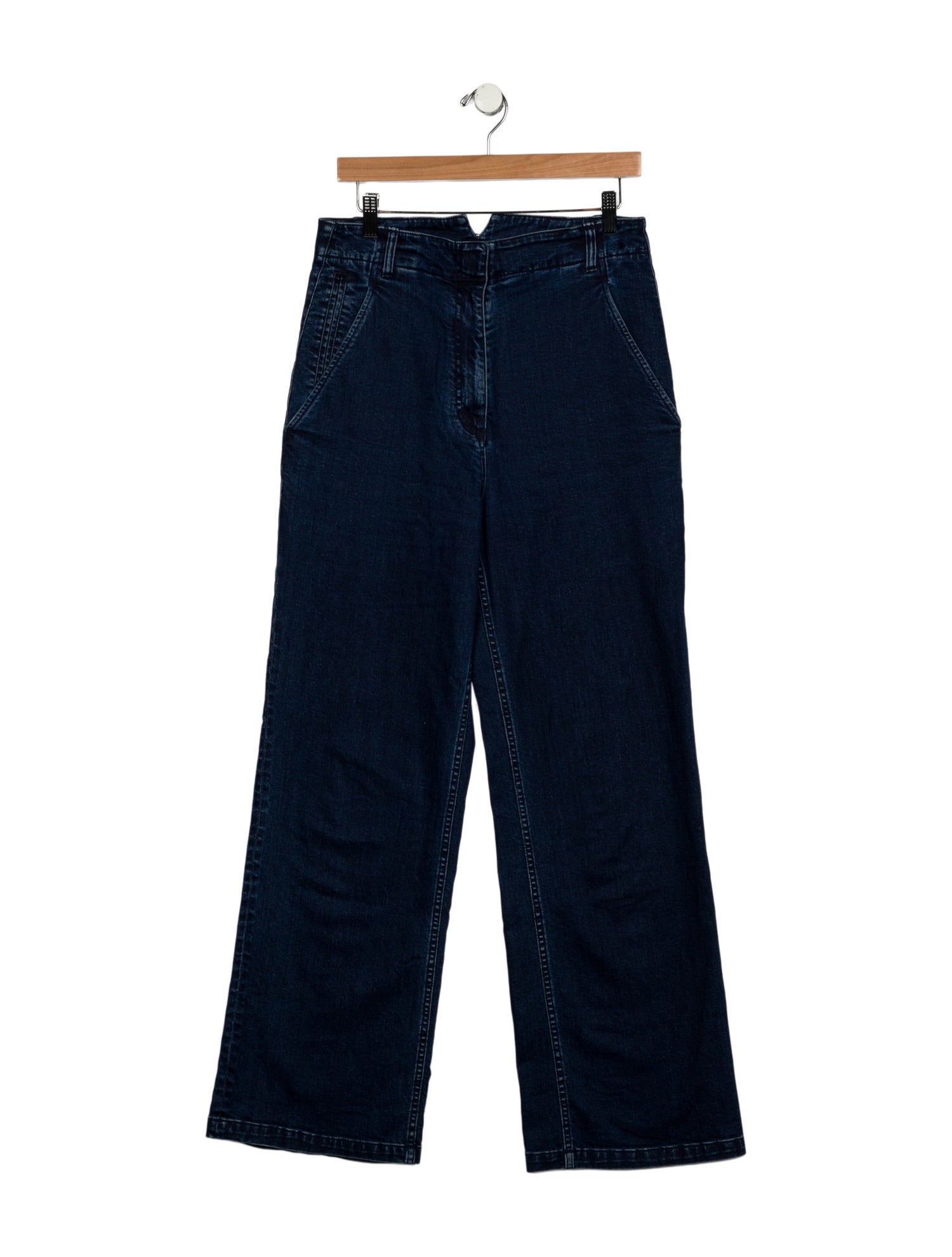 Tibi High-Rise Wide Leg Jeans