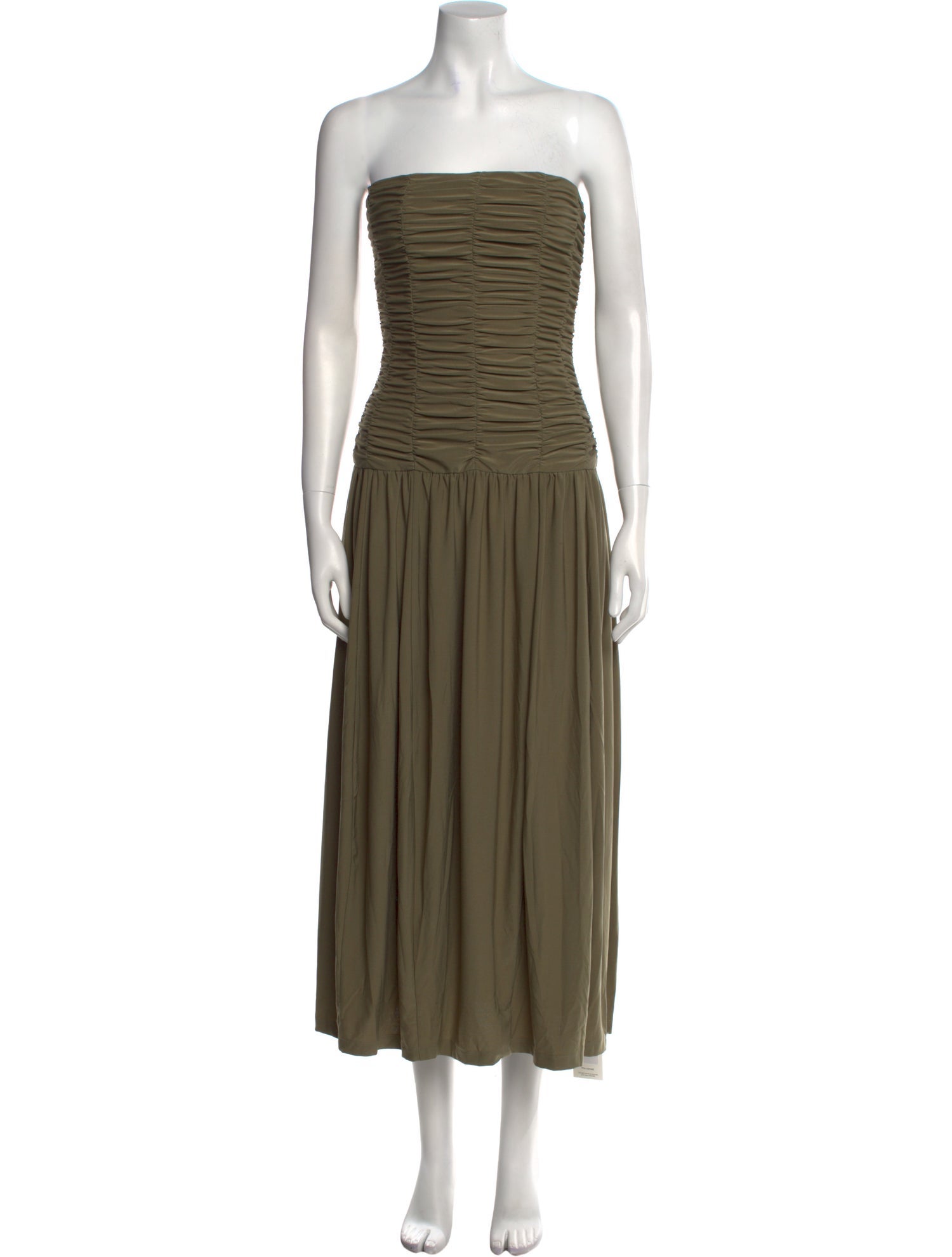 Tibi Strapless Midi Length Dress