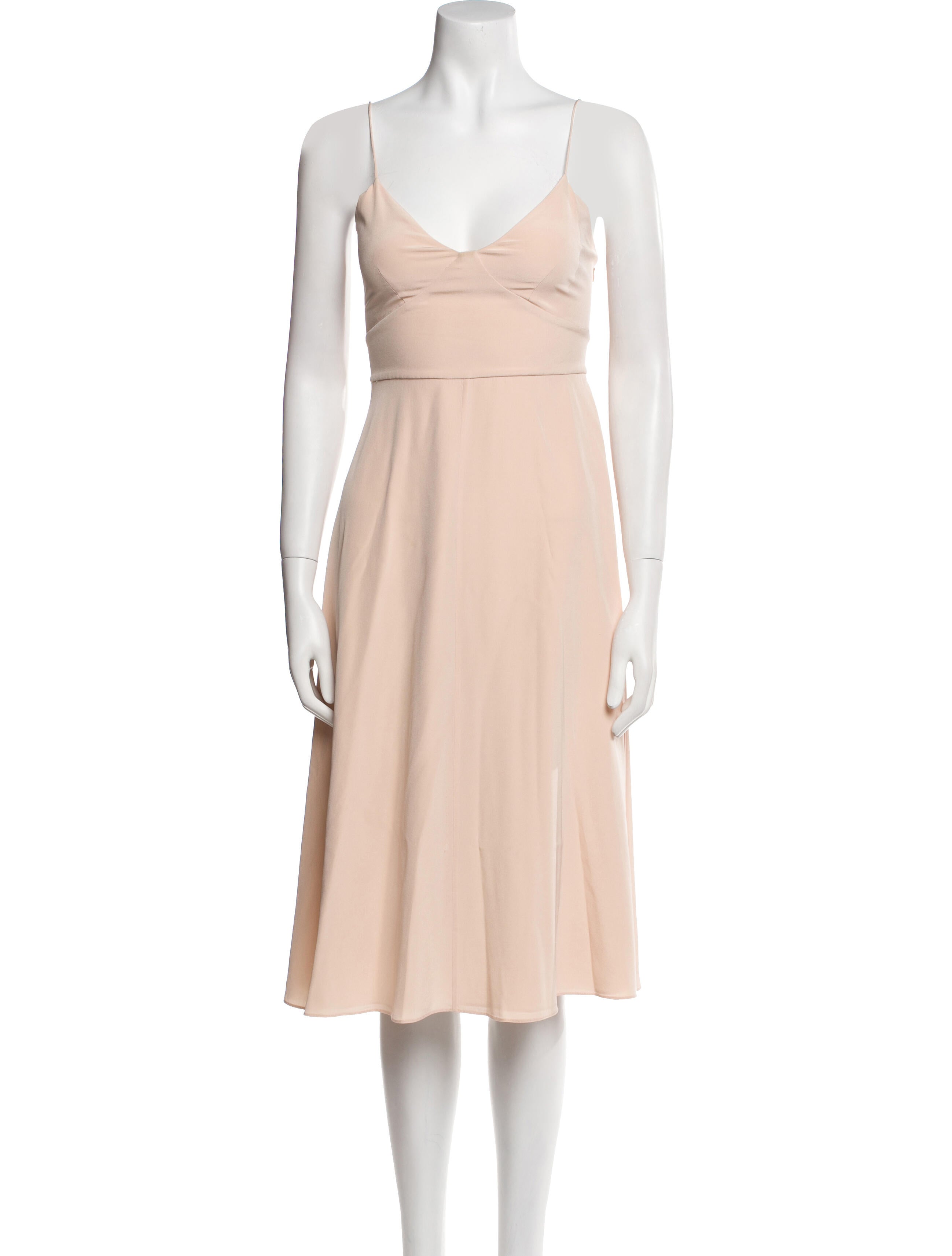 Tibi V-Neck Midi Length Dress