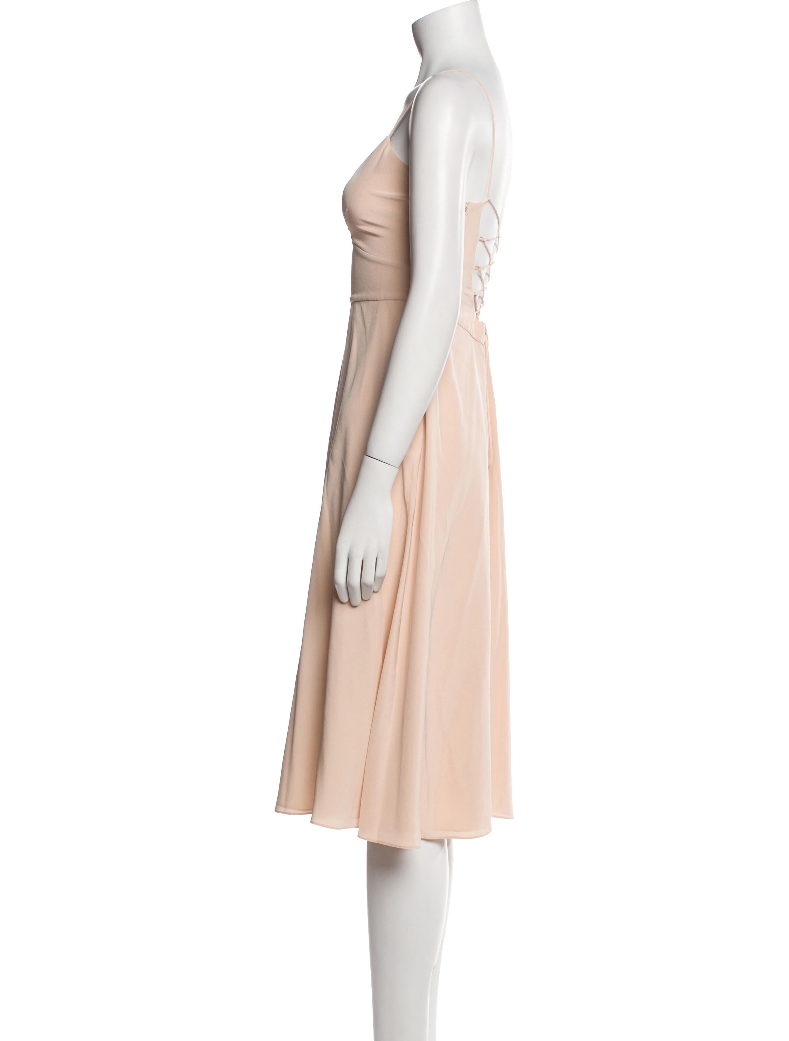 Tibi V-Neck Midi Length Dress