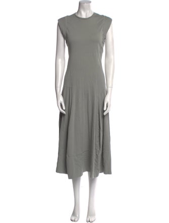 Tibi Crew Neck Long Dress