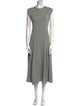 Tibi Crew Neck Long Dress