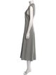 Tibi Crew Neck Long Dress