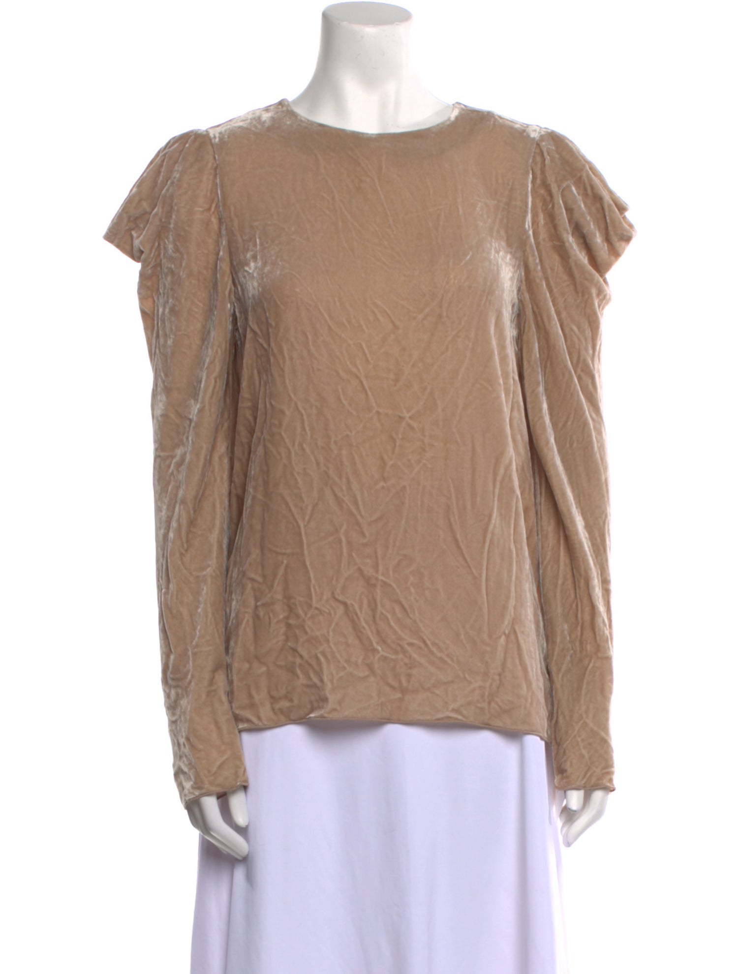 Tibi Crew Neck Long Sleeve Blouse w/ Tags