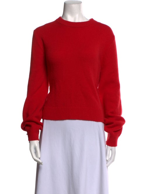 Tibi Lambswool Crew Neck Sweater