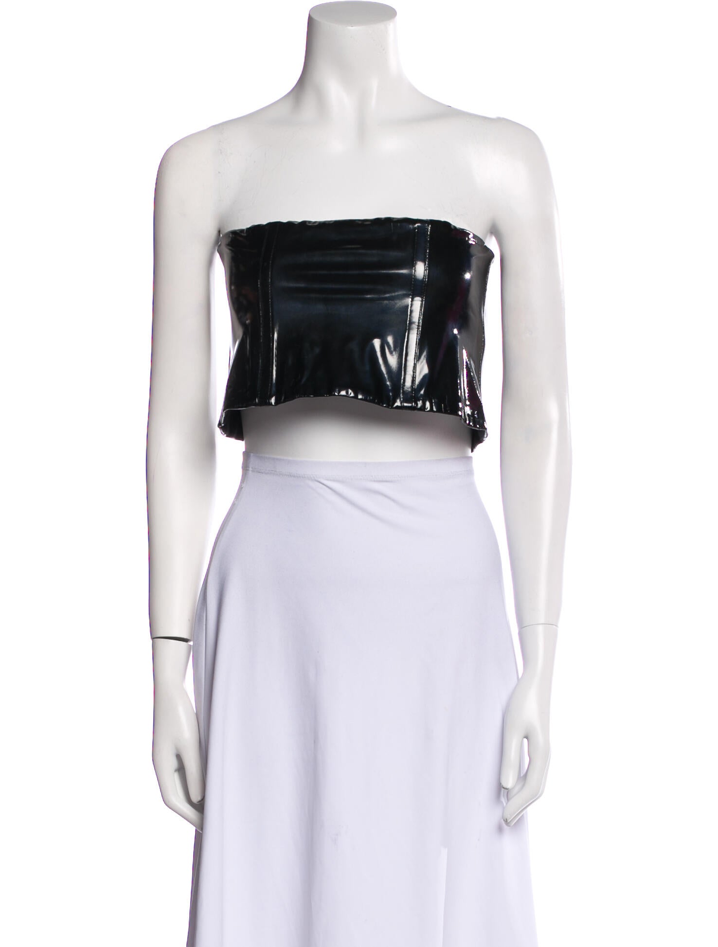 Tibi Strapless Crop Top