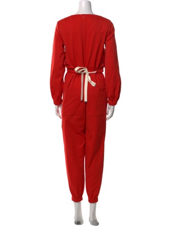 Tibi Bateau Neckline Jumpsuit