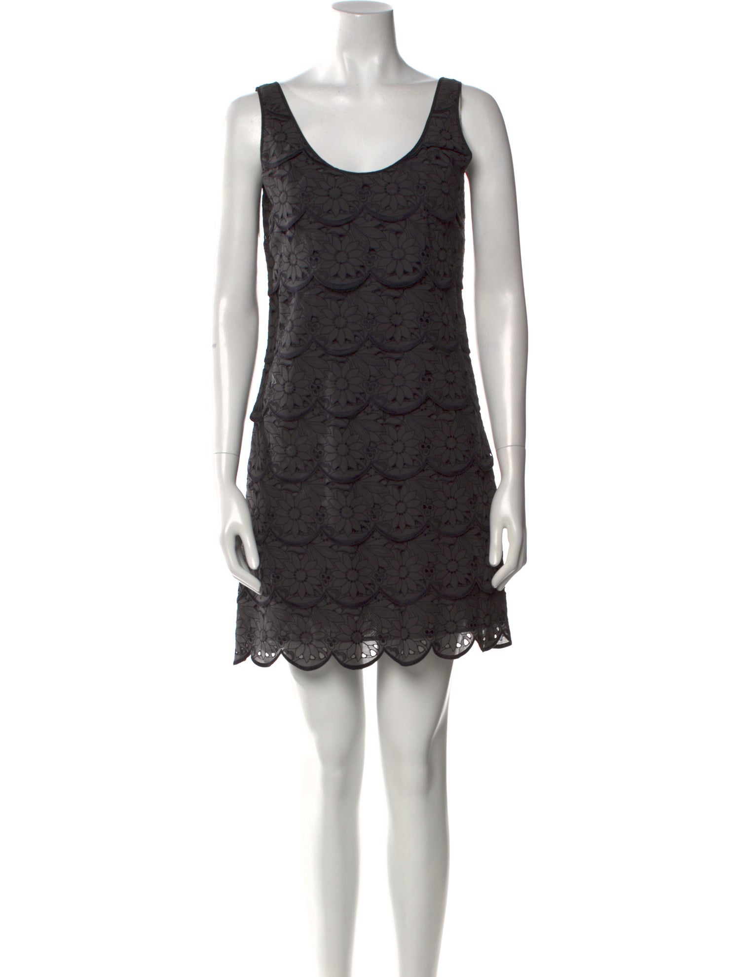 Tibi Scoop Neck Mini Dress