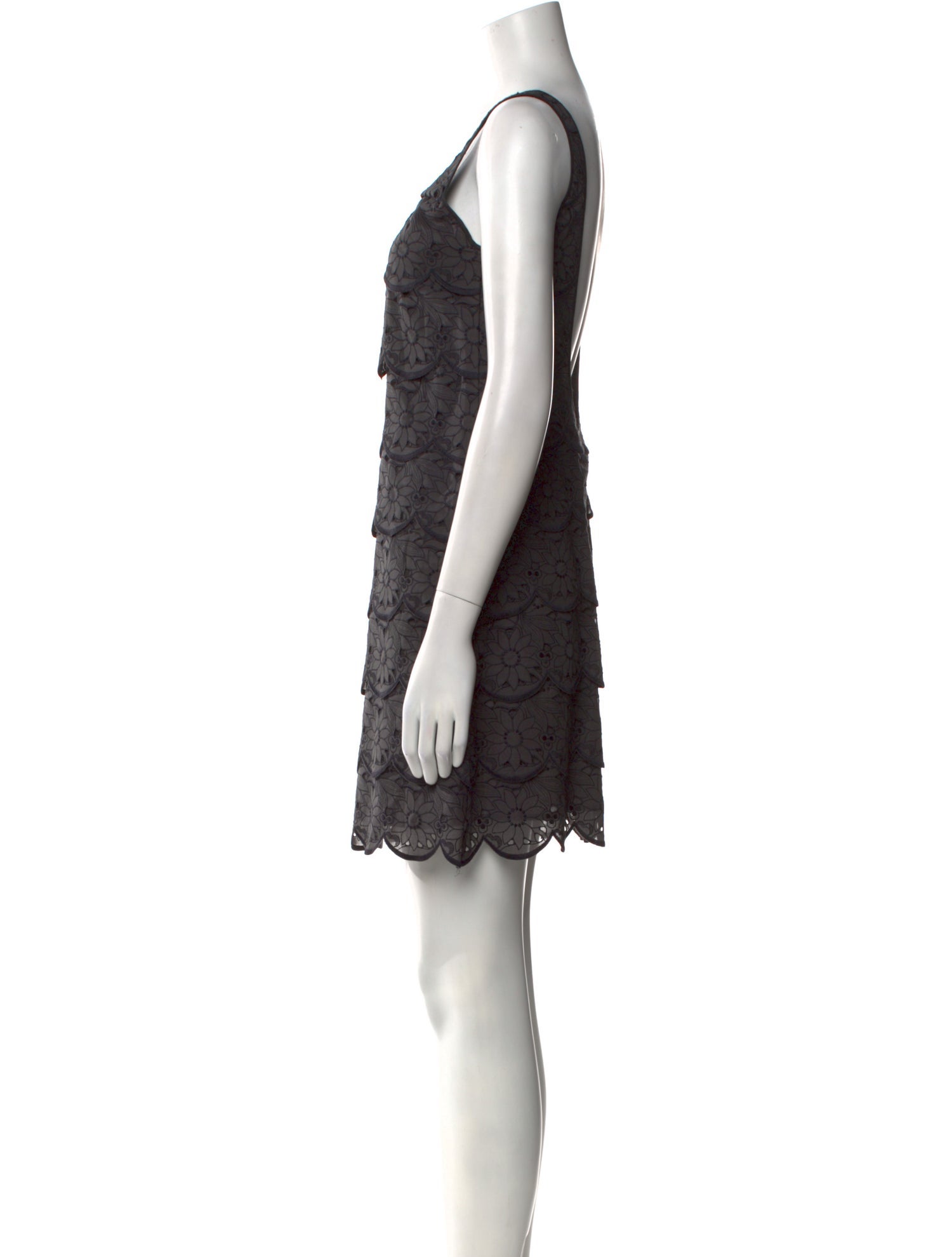 Tibi Scoop Neck Mini Dress