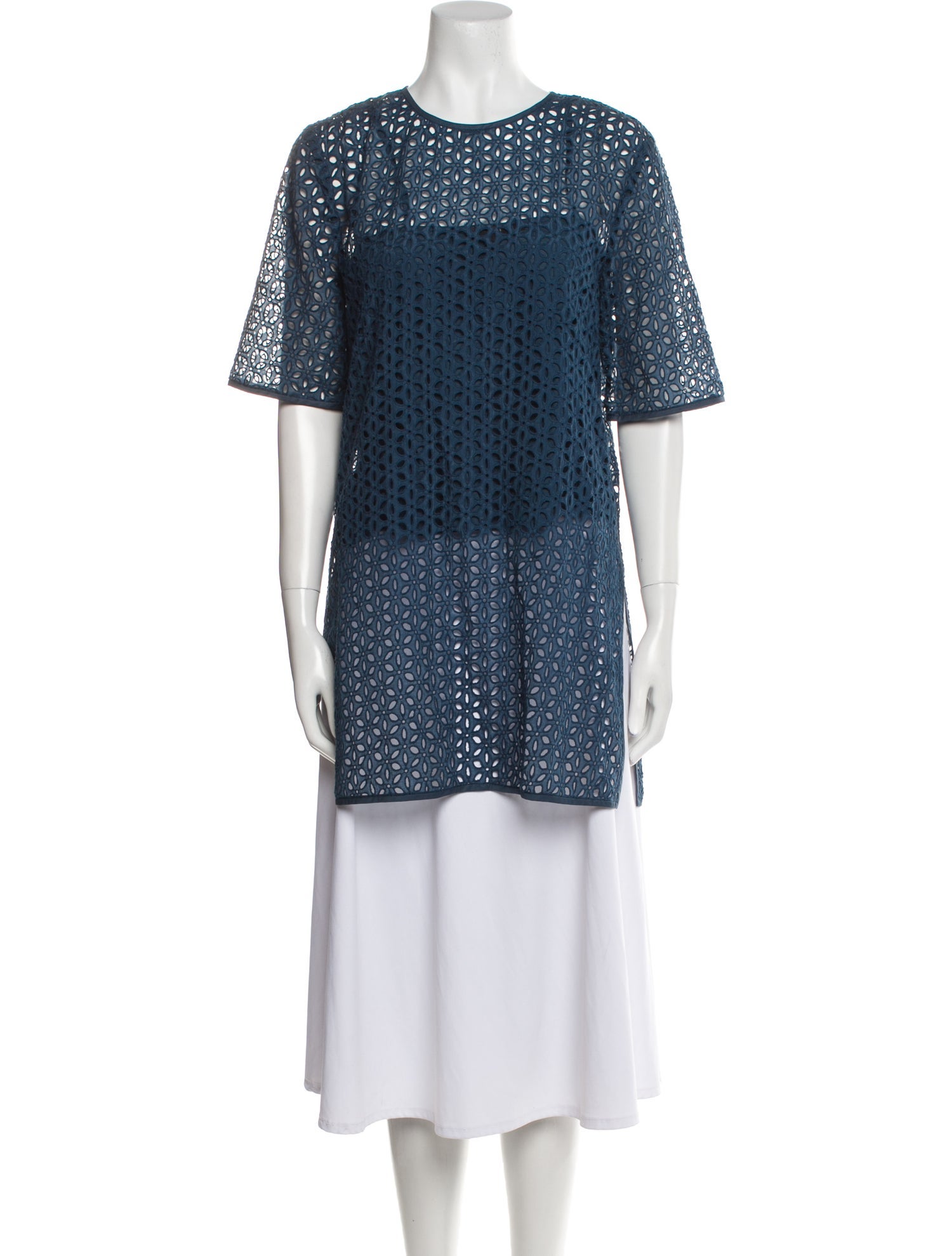 Tibi Printed Crew Neck Tunic w/ Tags