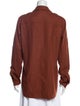 Tibi Long Sleeve Button-Up Top
