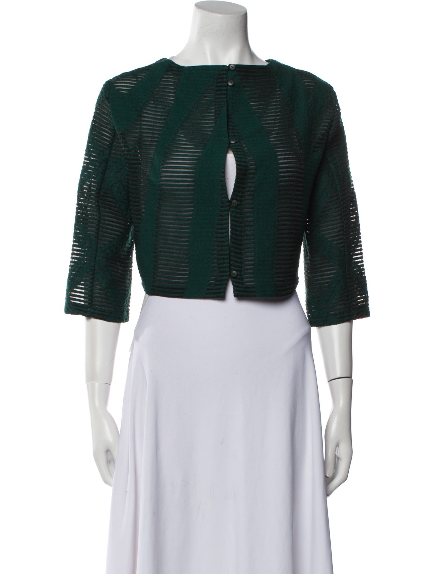 Tibi Wool Printed Evening Jacket