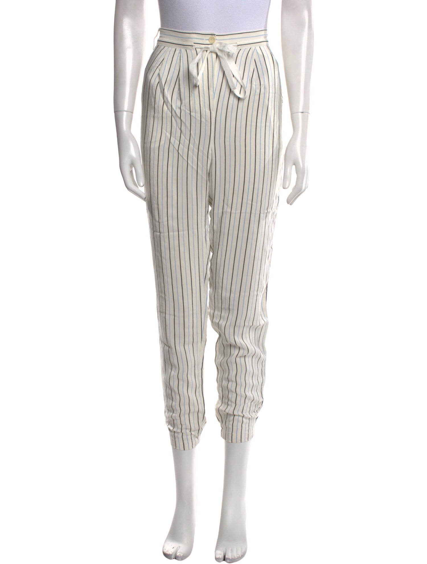 Tibi Silk Skinny Leg Pants