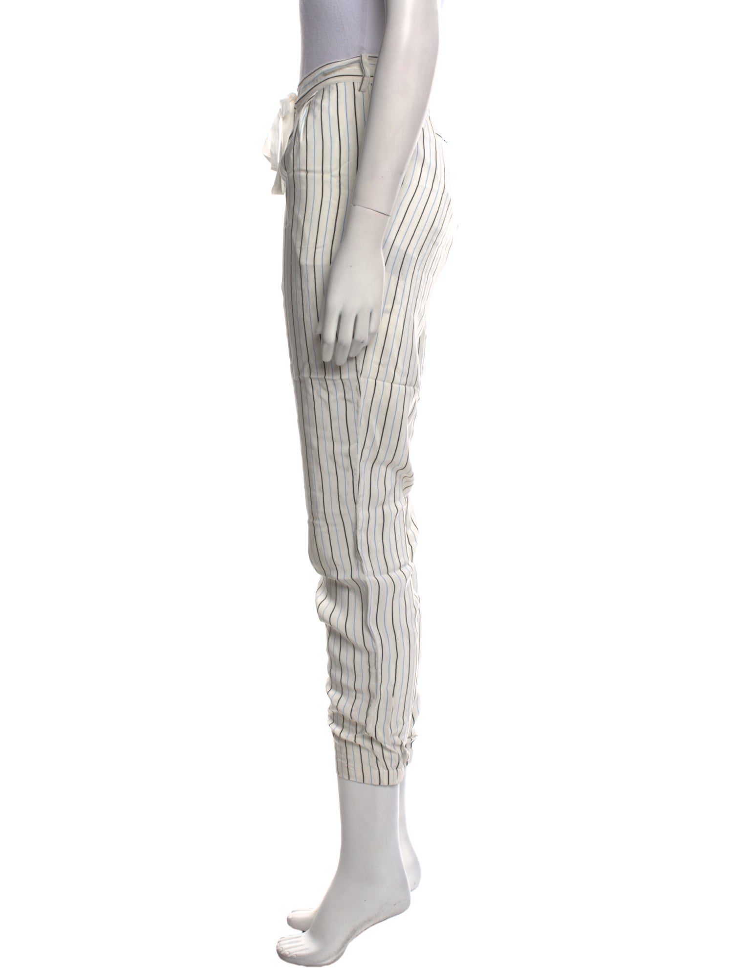 Tibi Silk Skinny Leg Pants