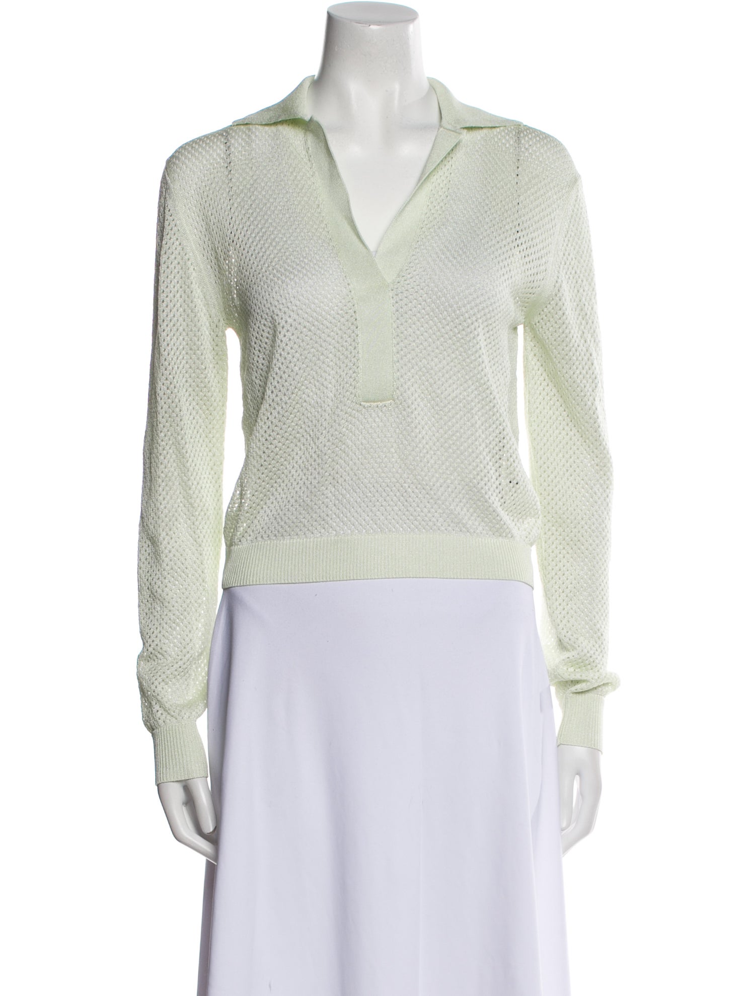 Tibi V-Neck Long Sleeve Sweatshirt w/ Tags