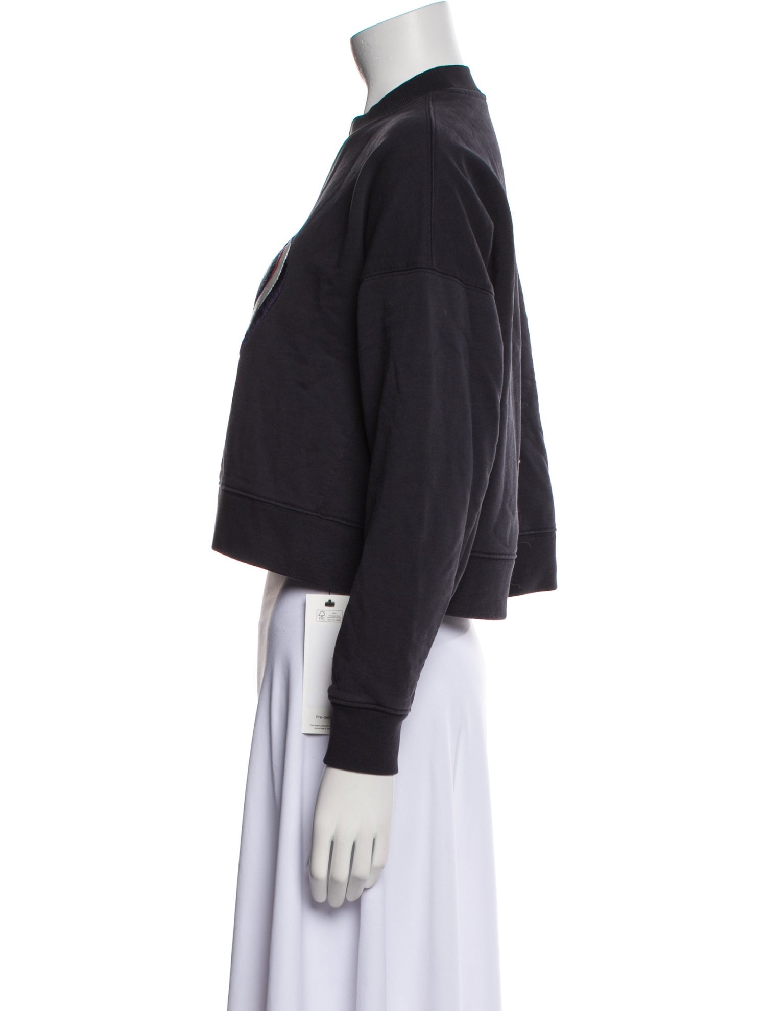 Tibi Graphic Print Crew Neck Sweatshirt