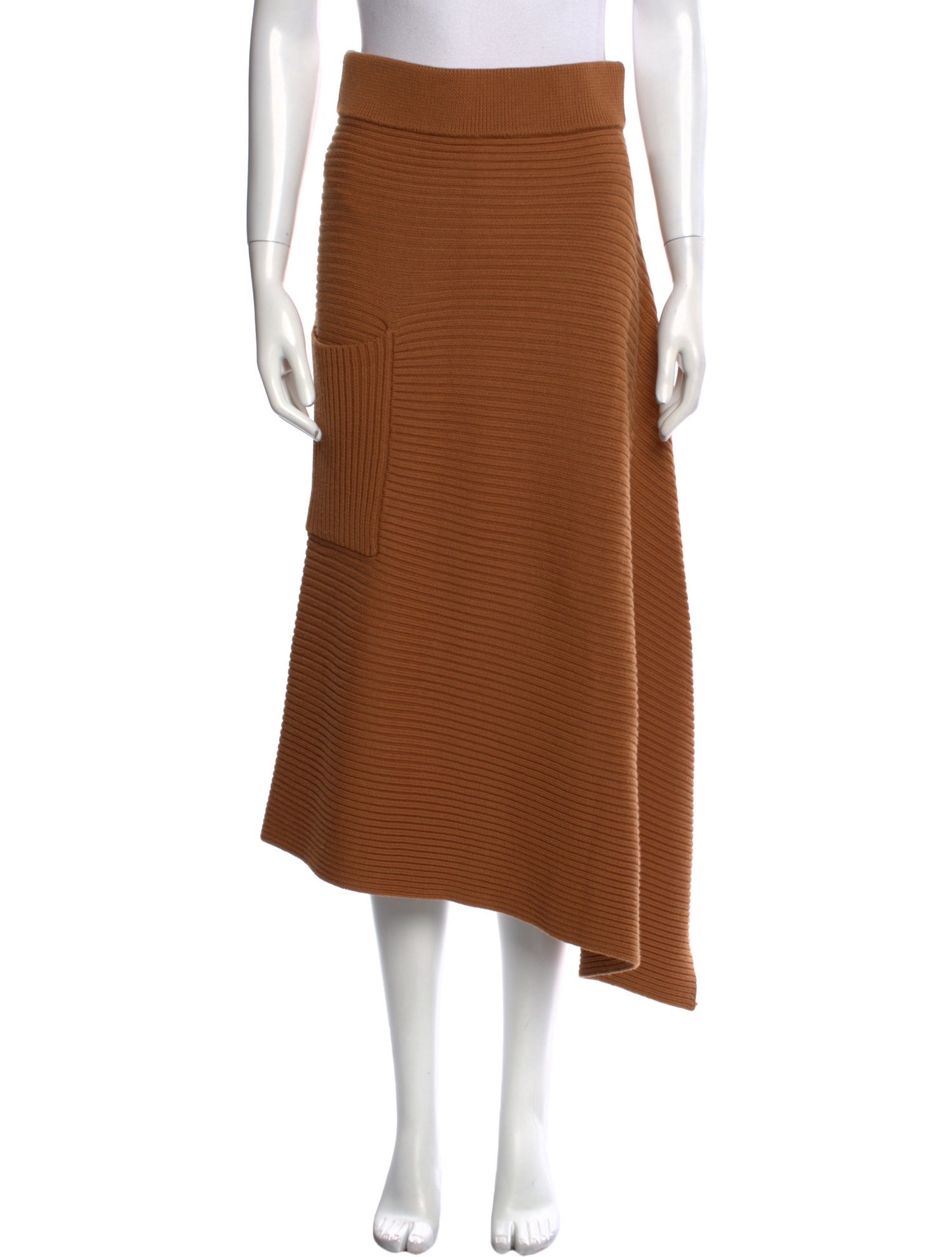 Tibi Merino Wool Midi Length Skirt